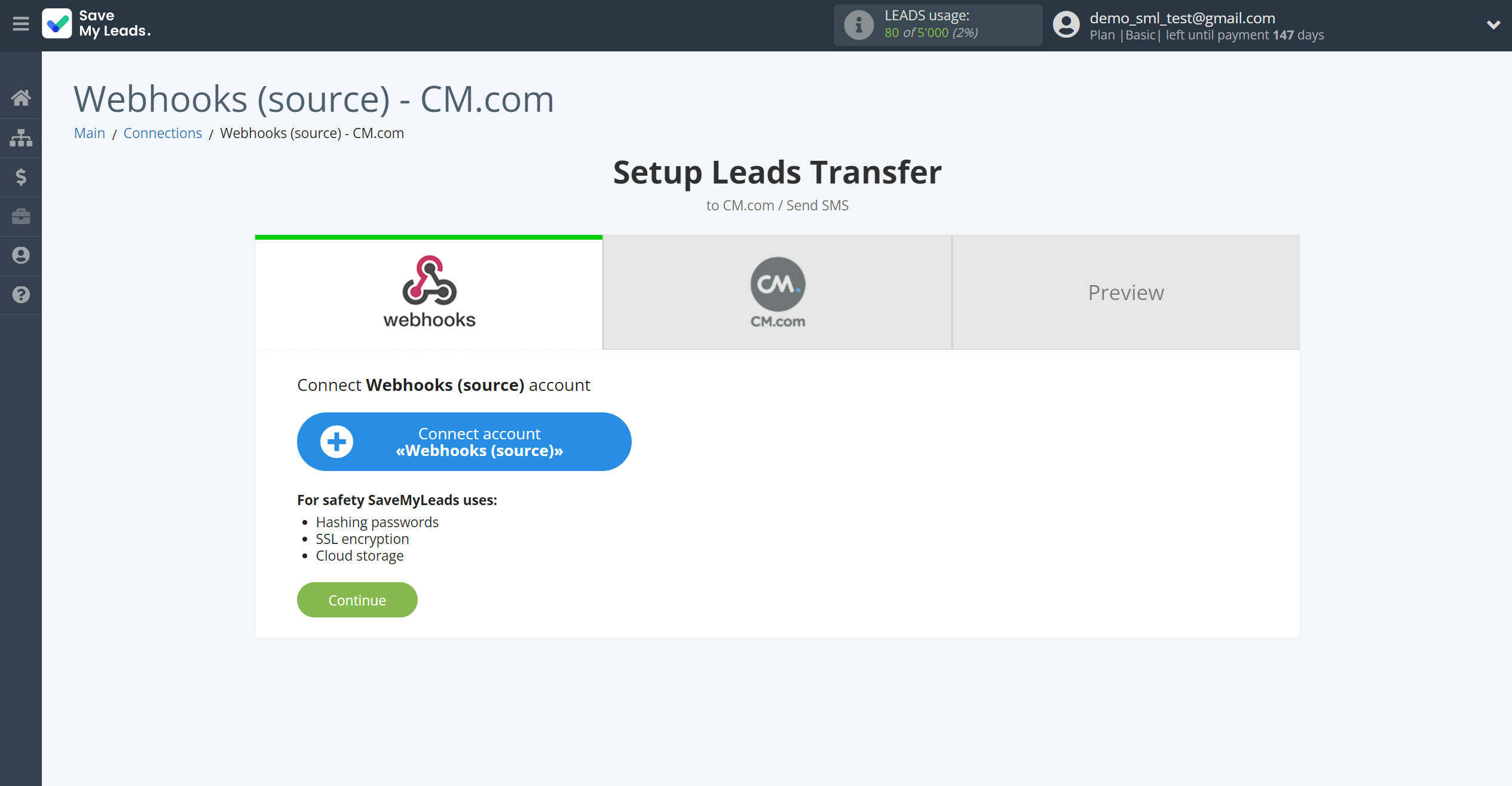 How to Connect Webhooks with CM.com | Data Source account connection How to Connect Webhooks with CM.com | Data Source account connection