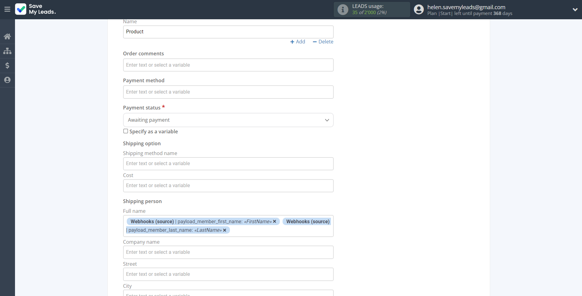 How to Connect Webhooks with Ecwid Create Order | Assigning fields How to Connect Webhooks with Ecwid Create Order | Assigning fields