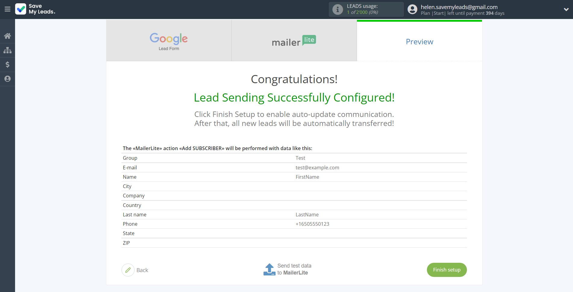 How to Connect Google Lead Form with MailerLite | Test data How to Connect Google Lead Form with MailerLite | Test data