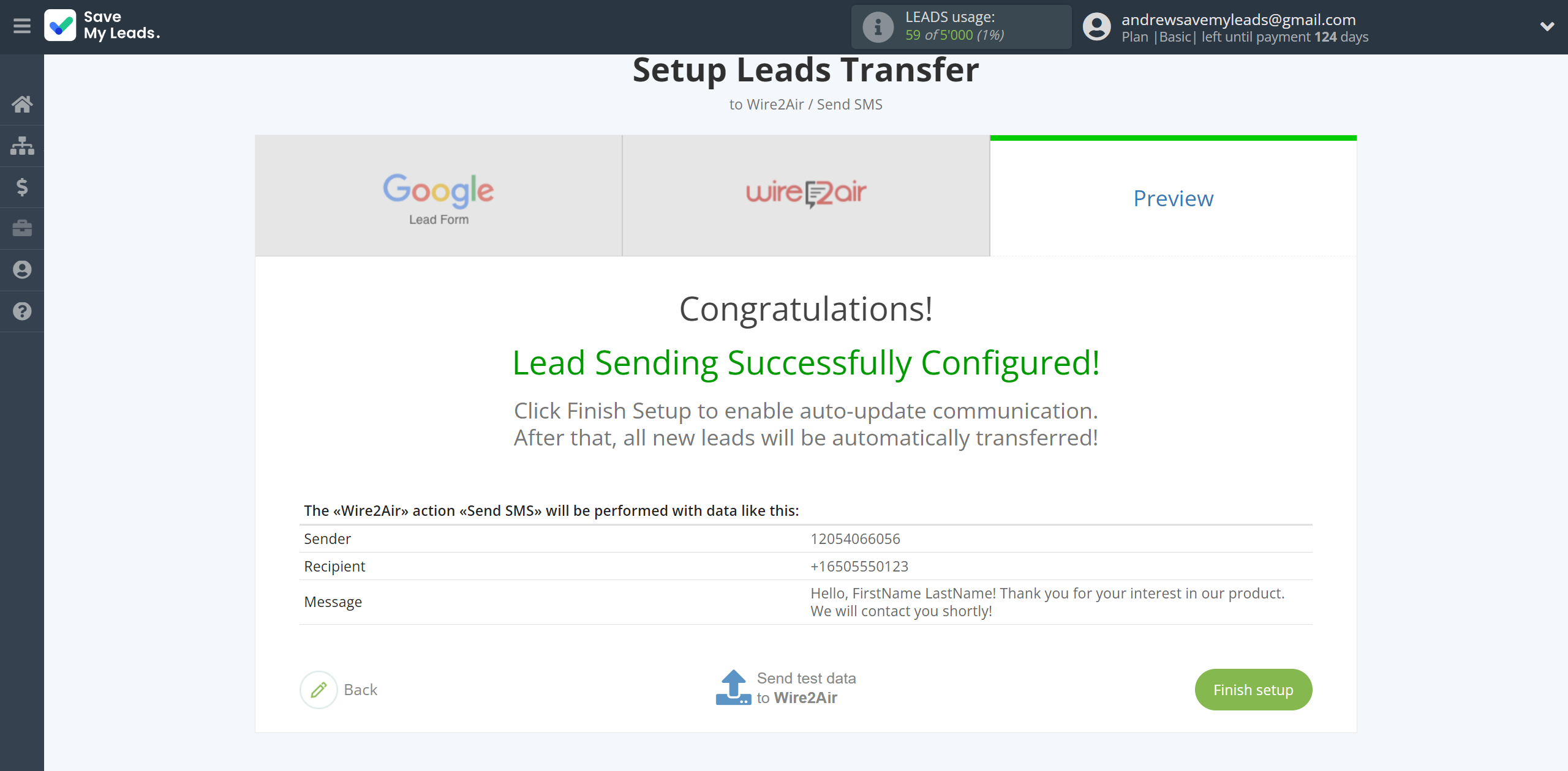 How to Connect Google Lead Form with Wire2Air | Test data How to Connect Google Lead Form with Wire2Air | Test data
