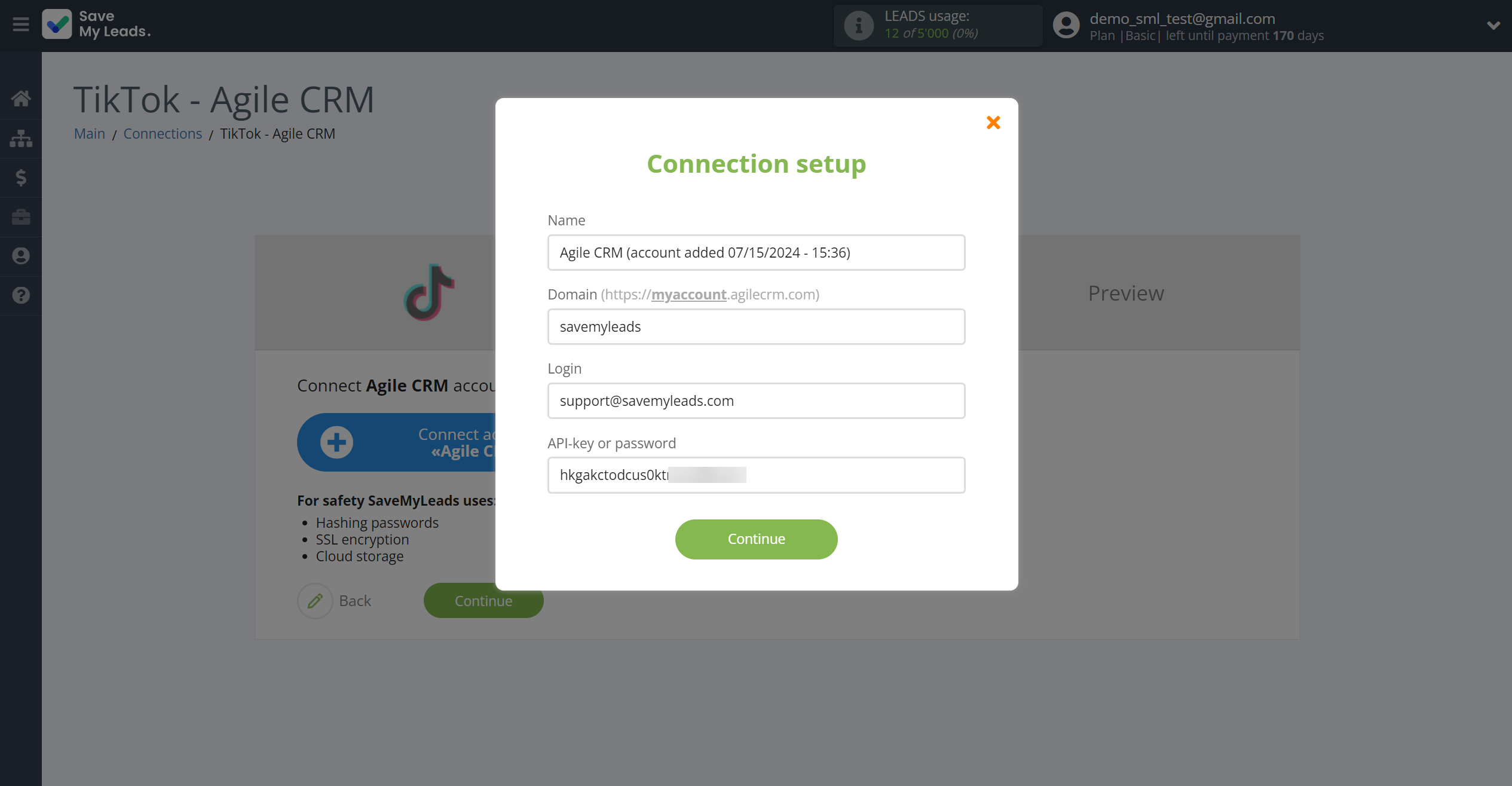 How to Connect TikTok with AgileCRM Create Contacts | Data Destination account connection How to Connect TikTok with AgileCRM Create Contacts | Data Destination account connection