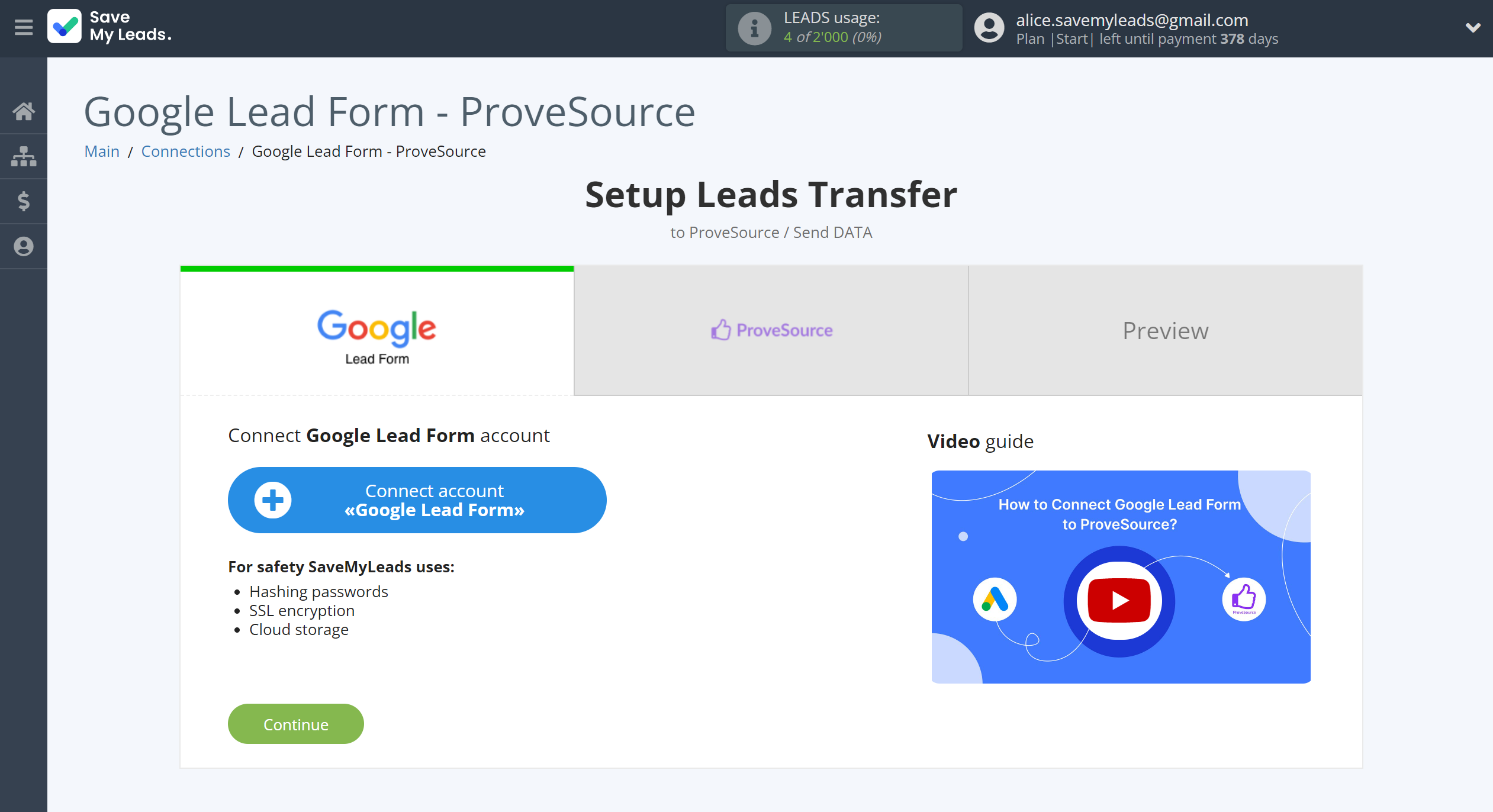 How to Connect Google Lead Form with ProveSource | Data Source account connection How to Connect Google Lead Form with ProveSource | Data Source account connection