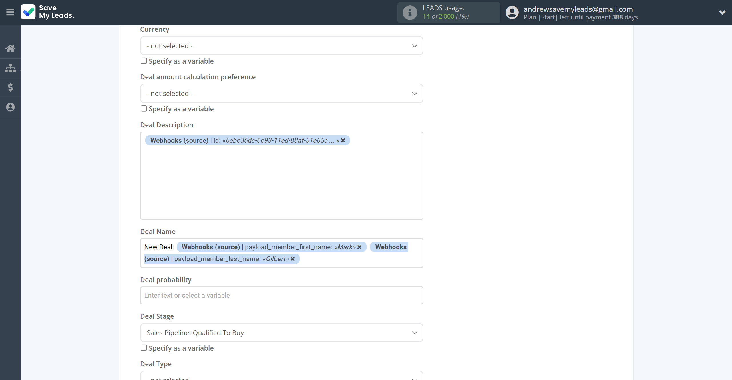 How to Connect Webhooks with HubSpot Create Deal | Assigning fields How to Connect Webhooks with HubSpot Create Deal | Assigning fields