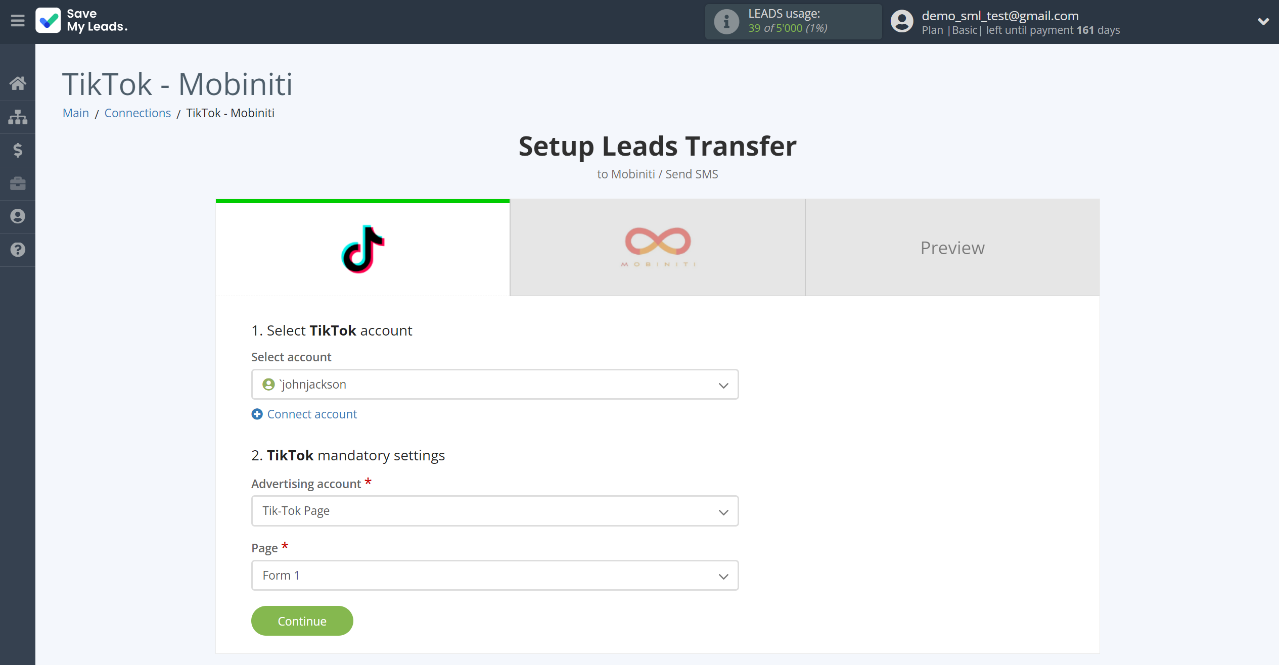 How to Connect TikTok with Mobiniti | Data Source account connection How to Connect TikTok with Mobiniti | Data Source account connection