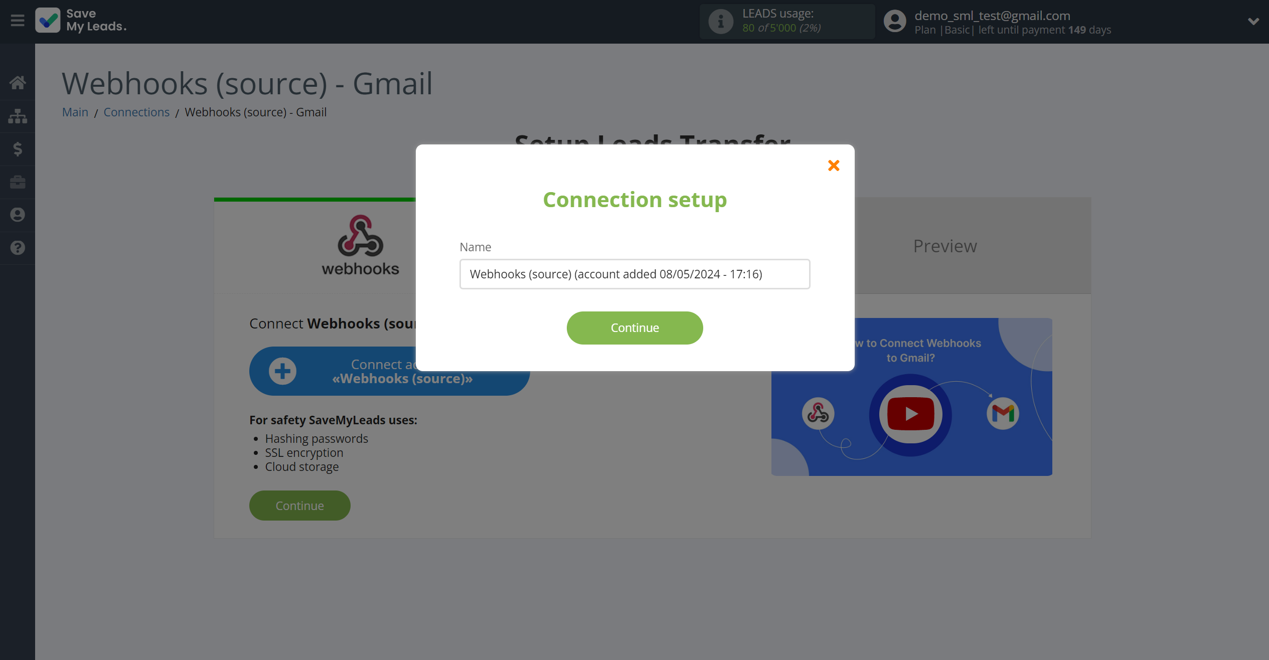How to Connect Webhooks with Gmail | Data Source account connection How to Connect Webhooks with Gmail | Data Source account connection