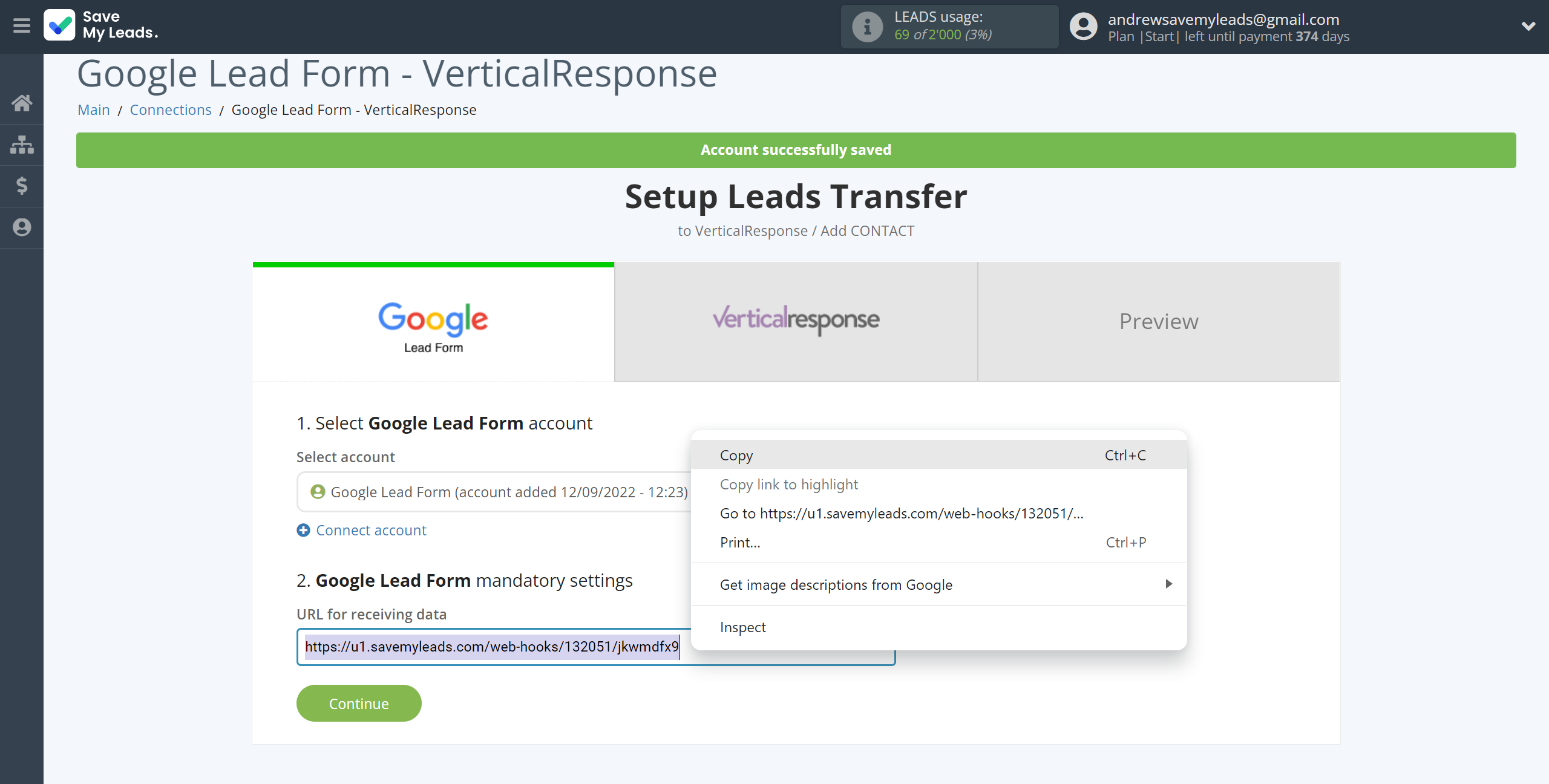 How to Connect Google Lead Form with VerticalResponse | Data Source account connection How to Connect Google Lead Form with VerticalResponse | Data Source account connection