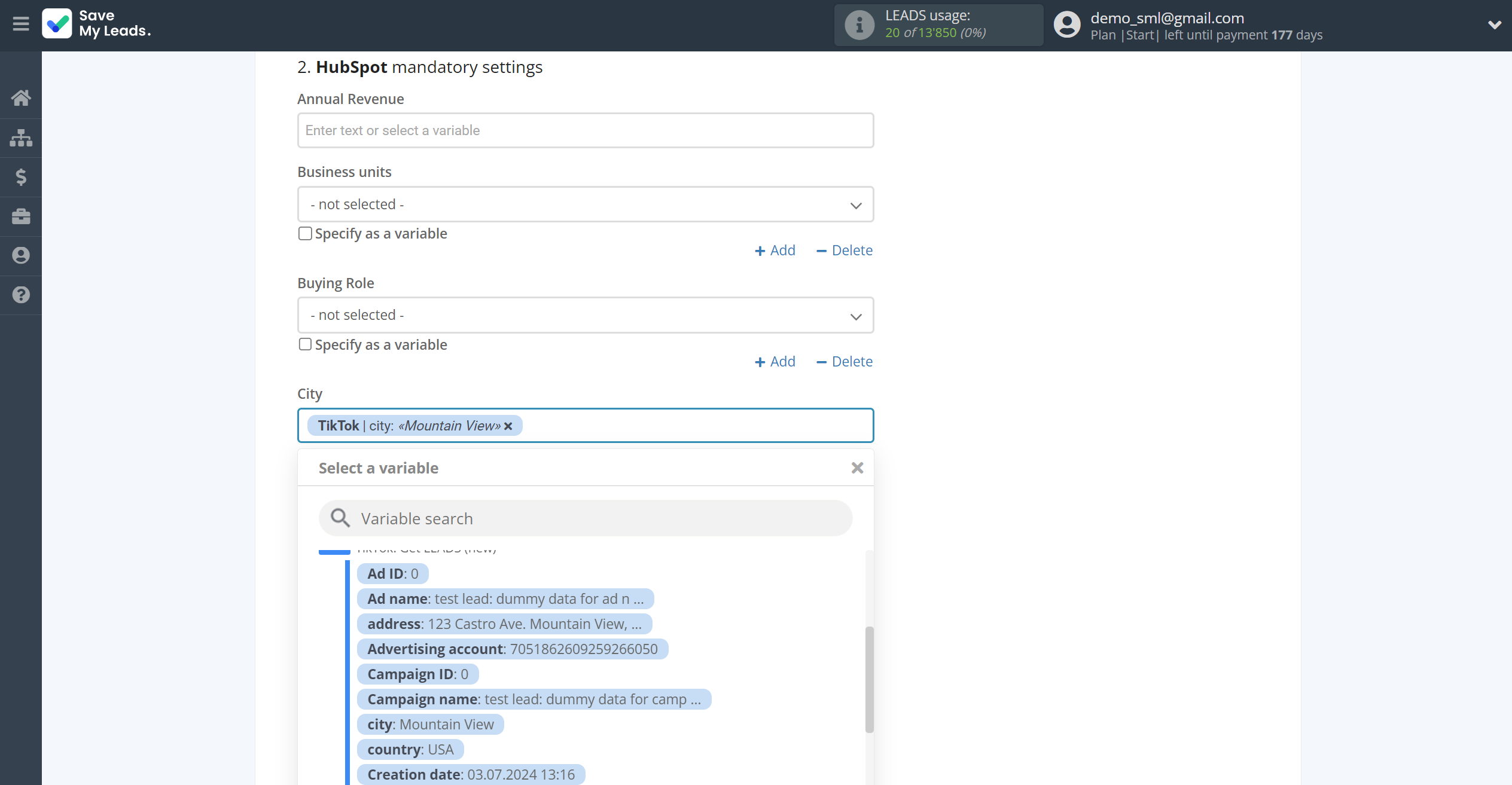 How to Connect TikTok with HubSpot Create Contacts | Assigning fields How to Connect TikTok with HubSpot Create Contacts | Assigning fields