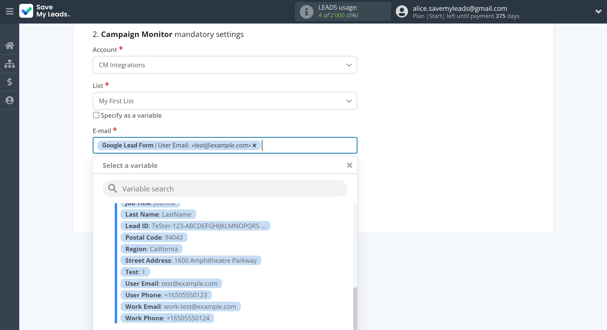 How to Connect Google Lead Form with Campaign Monitor | Assigning fields How to Connect Google Lead Form with Campaign Monitor | Assigning fields