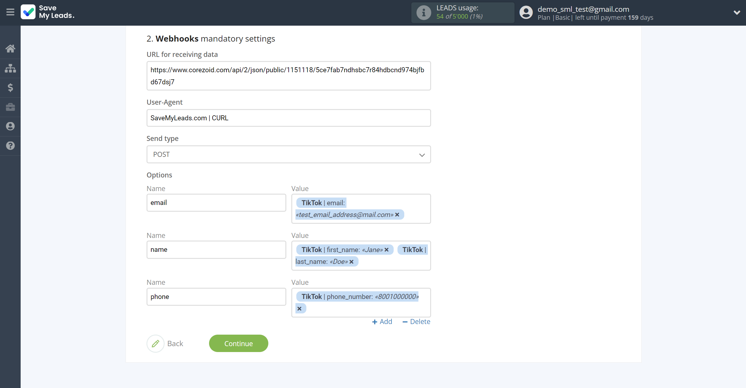 How to Connect TikTok with Webhooks | Assigning fields How to Connect TikTok with Webhooks | Assigning fields