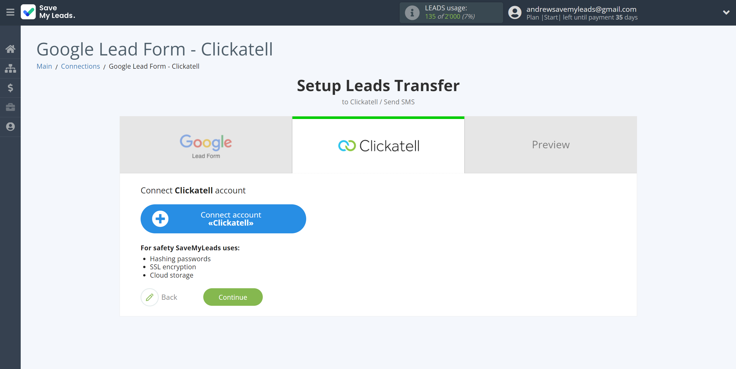 How to Connect Google Lead Form with Clickatell | Data Destination account connection How to Connect Google Lead Form with Clickatell | Data Destination account connection