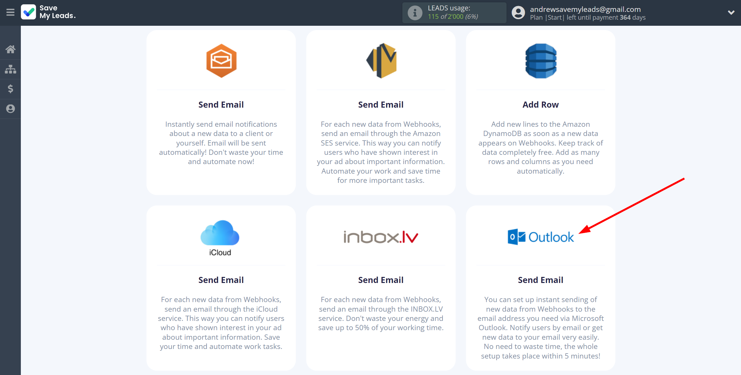 How to Connect Webhooks with Microsoft Outlook | Data Destination system selection How to Connect Webhooks with Microsoft Outlook | Data Destination system selection