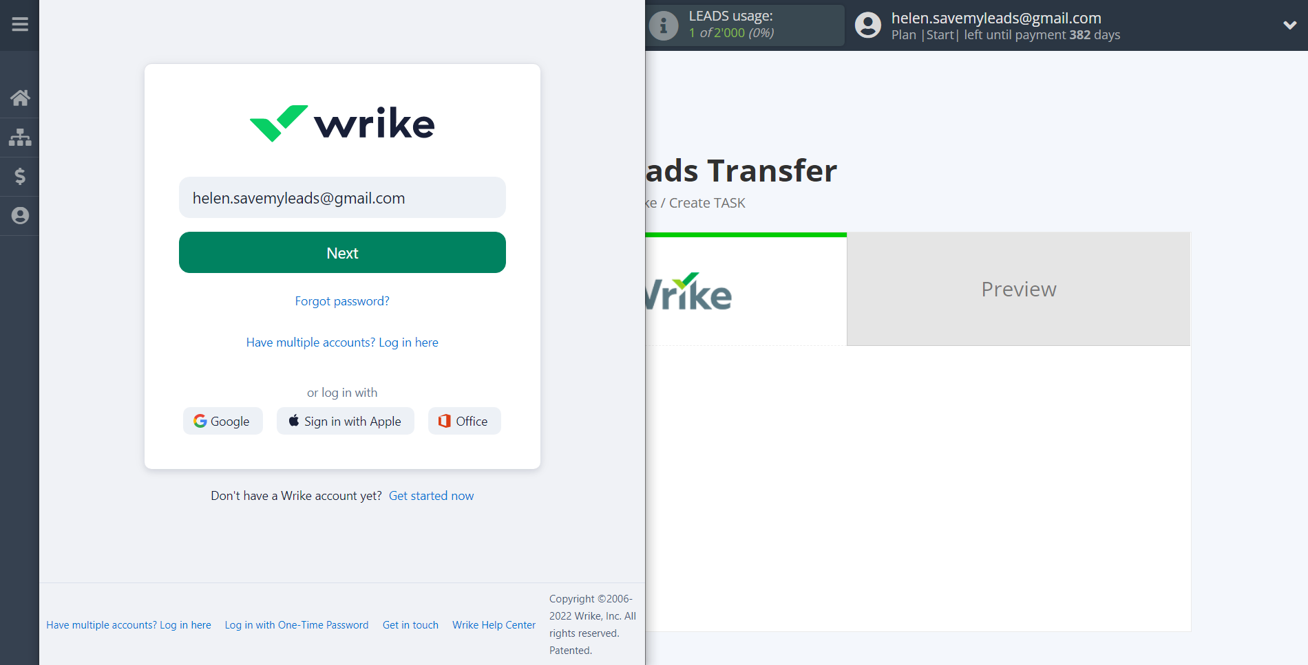 How to Connect Google Lead Form with Wrike | Data Destination account connection How to Connect Google Lead Form with Wrike | Data Destination account connection