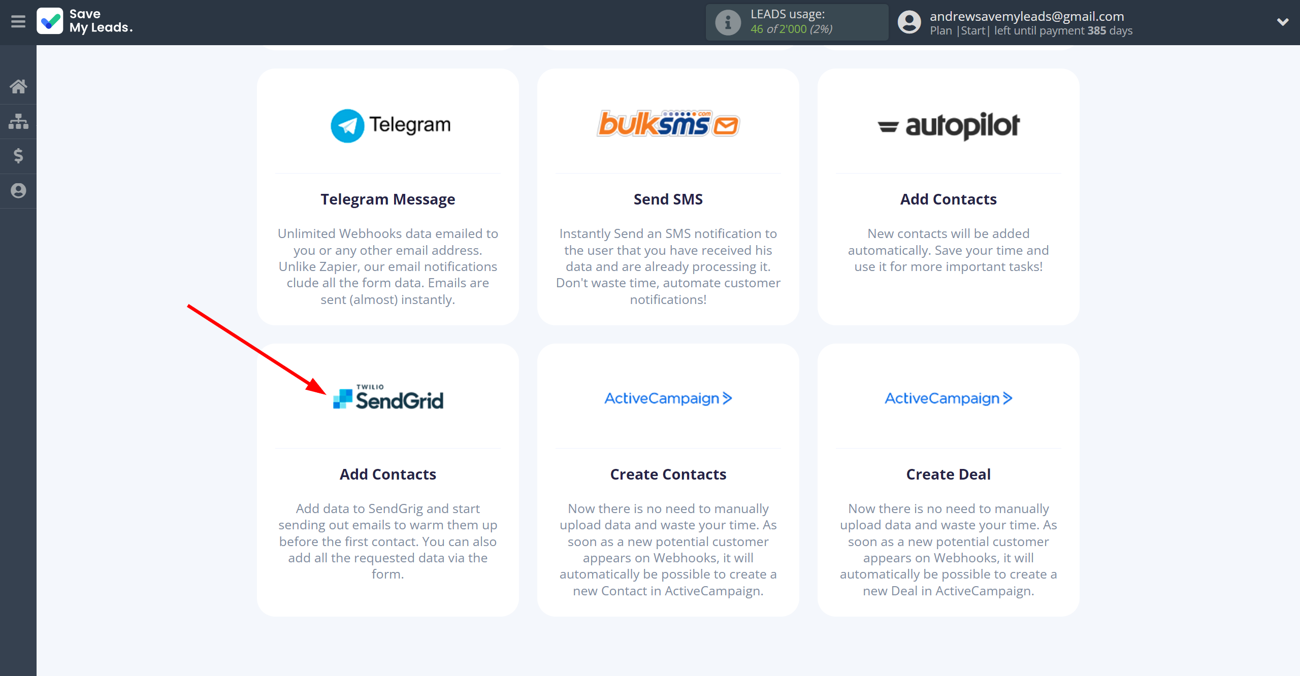 How to Connect Webhooks with SendGrid | Data Destination system selection How to Connect Webhooks with SendGrid | Data Destination system selection