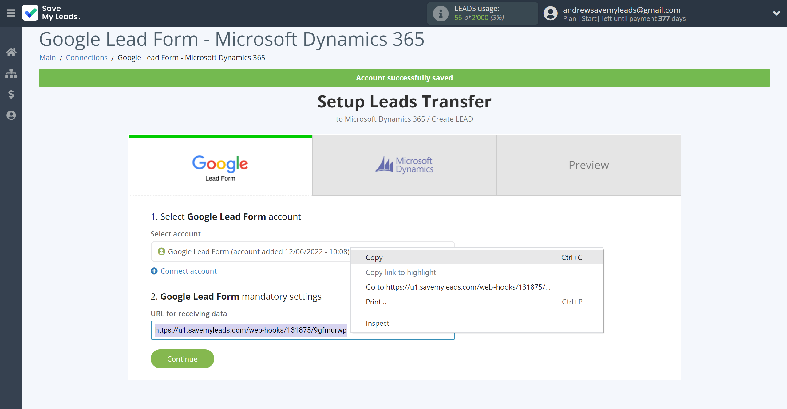 How to Connect Google Lead Form with Microsoft Dynamics 365 Create Lead | Data Source account connection How to Connect Google Lead Form with Microsoft Dynamics 365 Create Lead | Data Source account connection