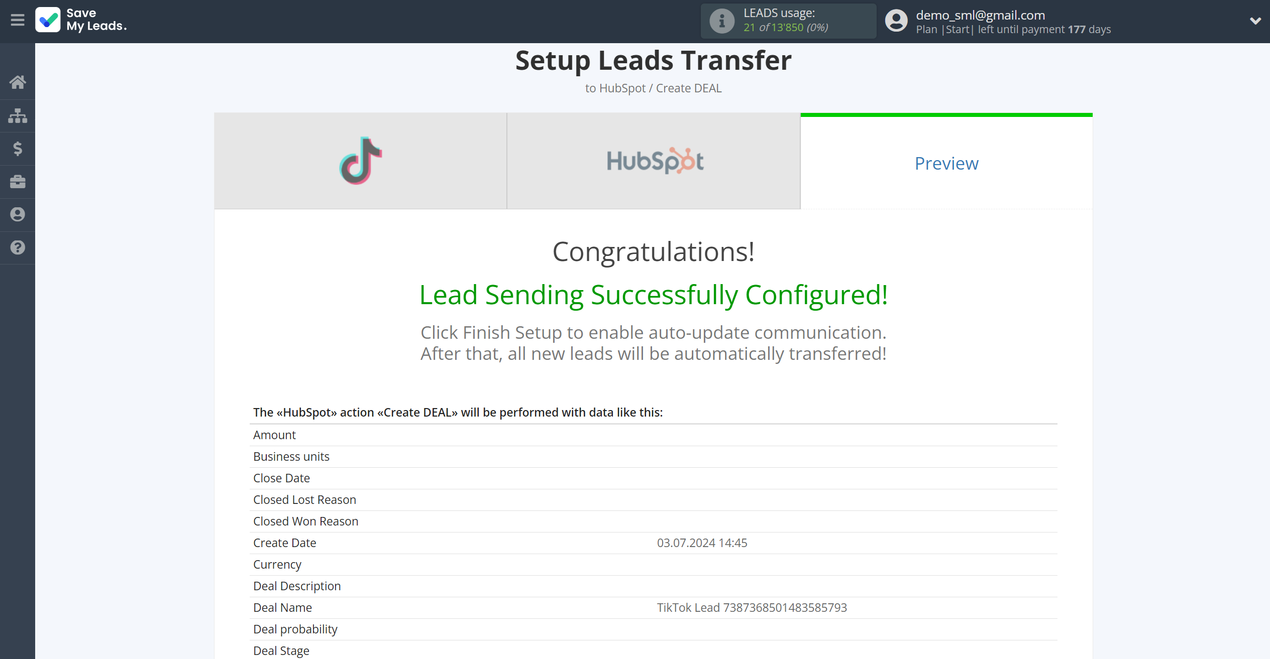 How to Connect TikTok with HubSpot Create Deal | Test data How to Connect TikTok with HubSpot Create Deal | Test data