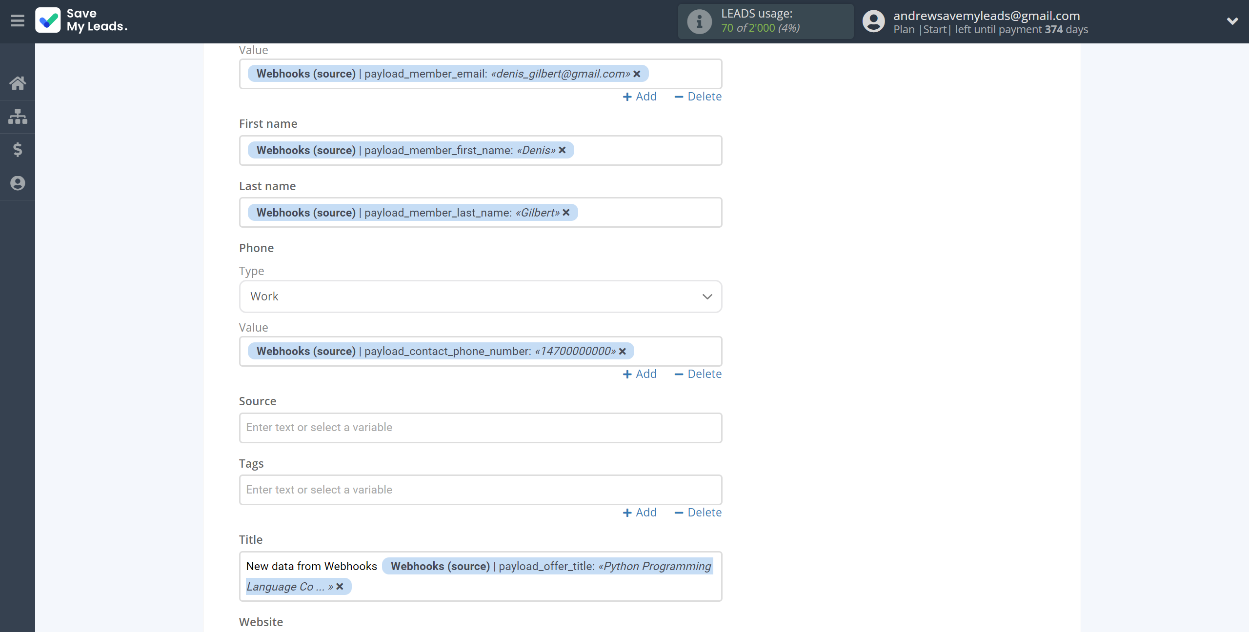 How to Connect Webhooks with AgileCRM Create Contacts | Assigning fields How to Connect Webhooks with AgileCRM Create Contacts | Assigning fields