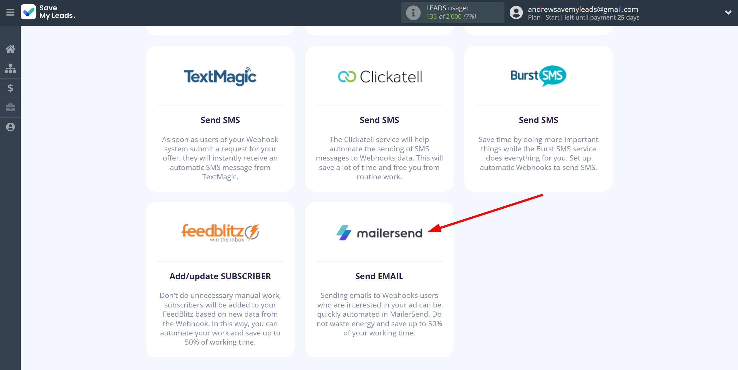 How to Connect Webhooks with MailerSend Send Email | Data Destination system selection How to Connect Webhooks with MailerSend Send Email | Data Destination system selection
