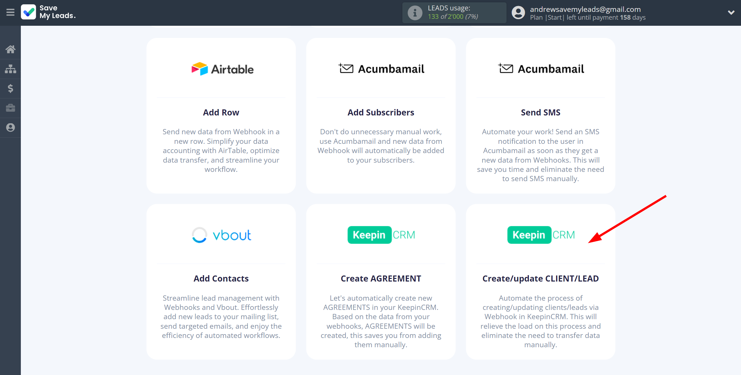 How to Connect Webhooks with KeepinCRM Create/update Client/Lead | Data Destination system selection How to Connect Webhooks with KeepinCRM Create/update Client/Lead | Data Destination system selection