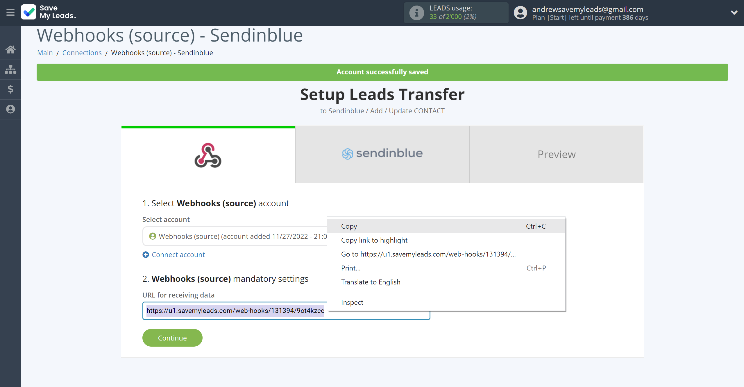 How to Connect Webhooks with Brevo | Data Source account connection How to Connect Webhooks with Brevo | Data Source account connection