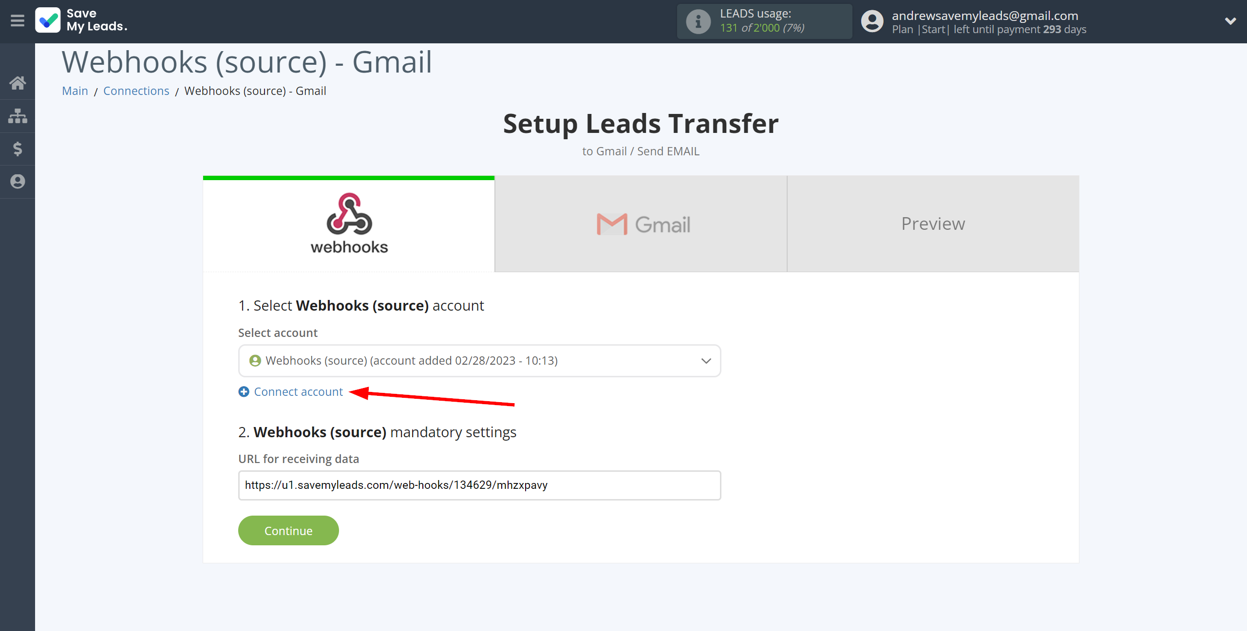 How to Connect Webhooks with Gmail | Data Source account connection How to Connect Webhooks with Gmail | Data Source account connection