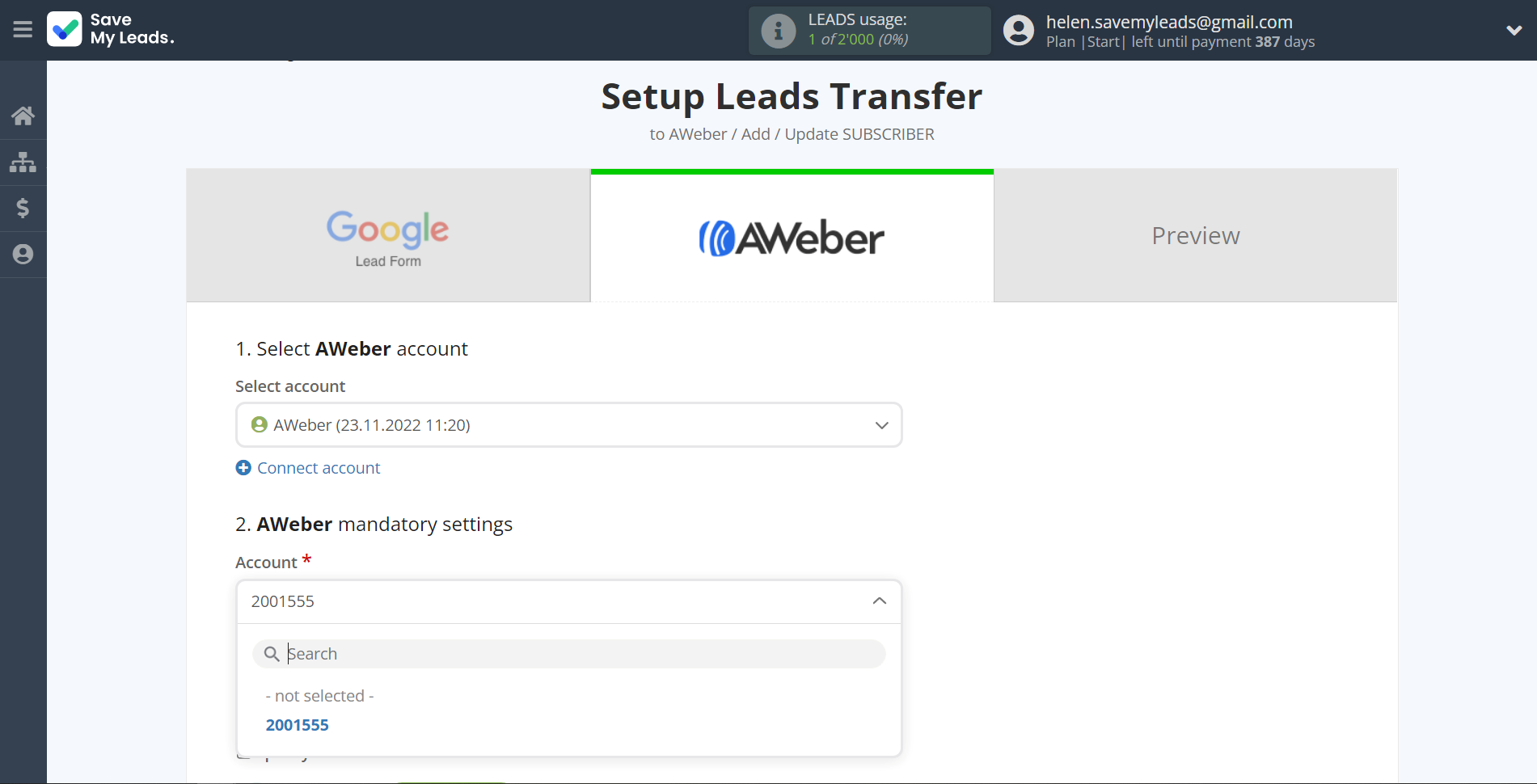 How to Connect Google Lead Form with AWeber | Assigning fields How to Connect Google Lead Form with AWeber | Assigning fields