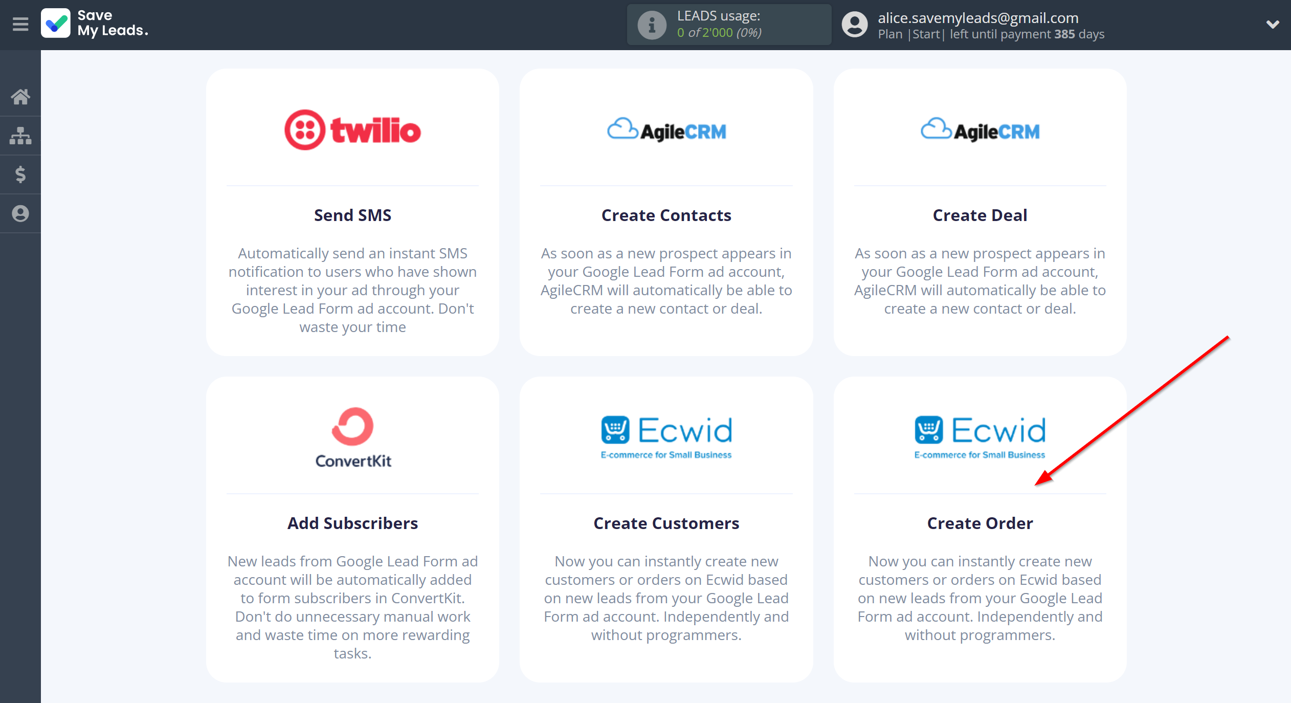 How to Connect Google Lead Form with Ecwid Create Order | Data Destination system selection How to Connect Google Lead Form with Ecwid Create Order | Data Destination system selection