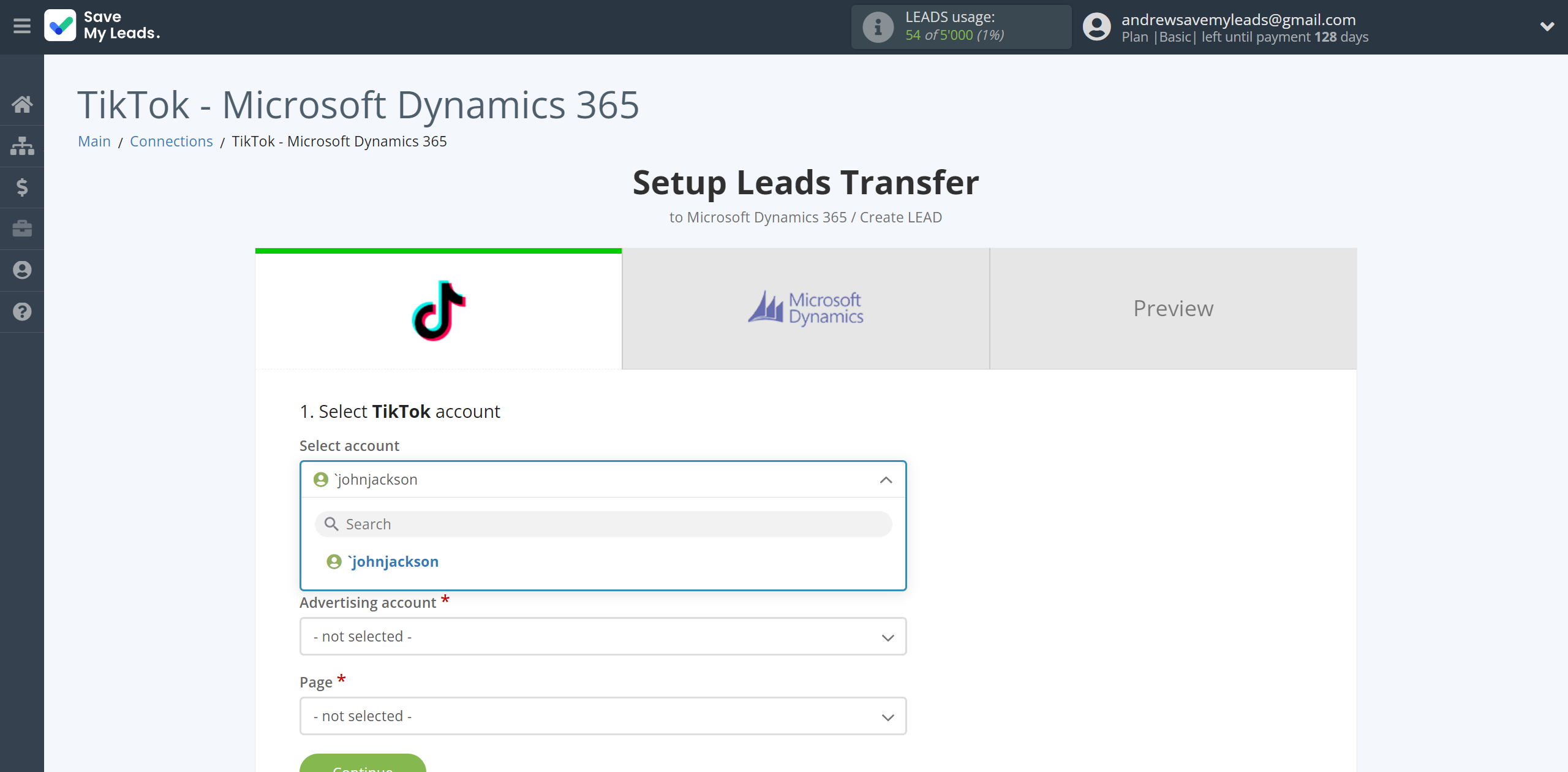 How to Connect TikTok with Microsoft Dynamics 365 Create Lead | Data Source account selection How to Connect TikTok with Microsoft Dynamics 365 Create Lead | Data Source account selection