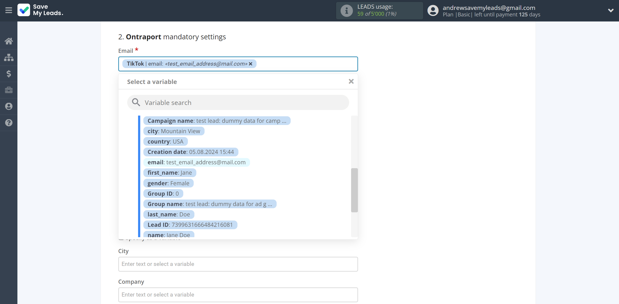 How to Connect TikTok with Ontraport | Assigning fields How to Connect TikTok with Ontraport | Assigning fields