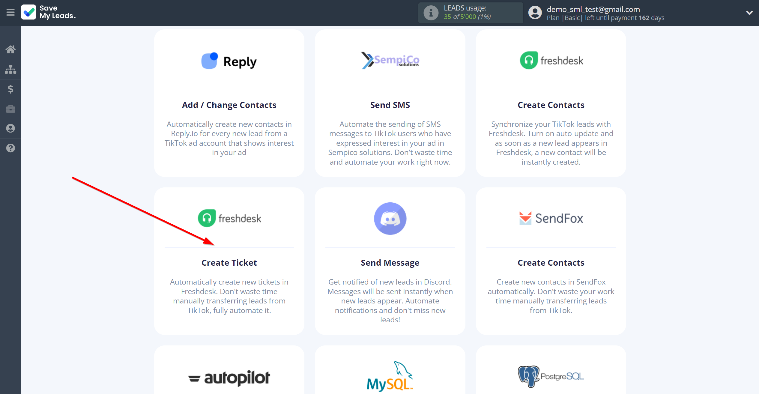 How to Connect TikTok with Freshdesk Create Ticket | Data Destination system selection How to Connect TikTok with Freshdesk Create Ticket | Data Destination system selection