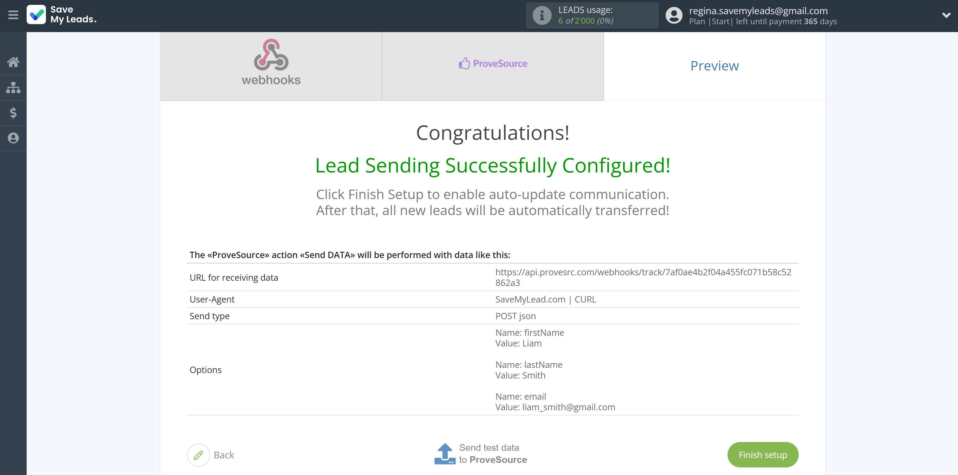 How to Connect Webhooks with ProveSource | Test data How to Connect Webhooks with ProveSource | Test data