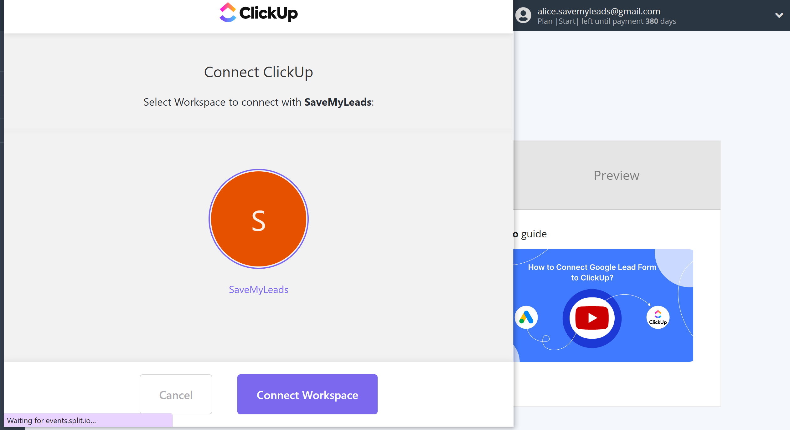 How to Connect Google Lead Form with ClickUp | Data Destination account connection How to Connect Google Lead Form with ClickUp | Data Destination account connection