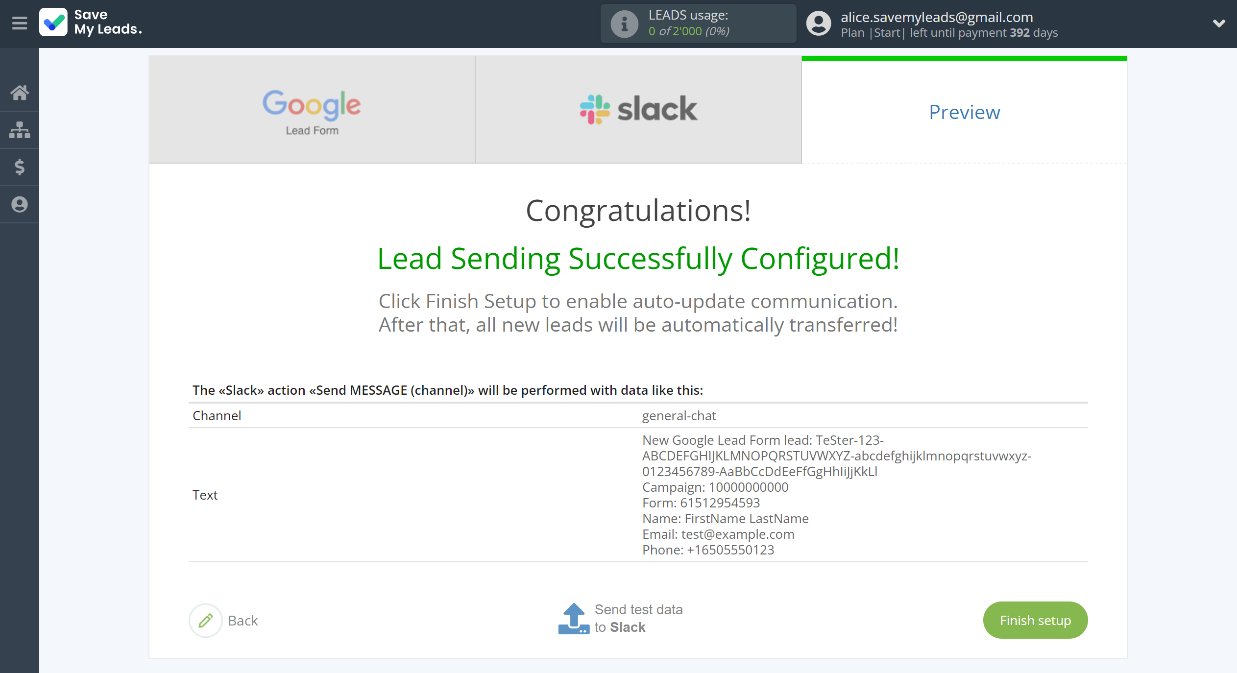 How to Connect Google Lead Form with Slack Channel Notification | Test data How to Connect Google Lead Form with Slack Channel Notification | Test data