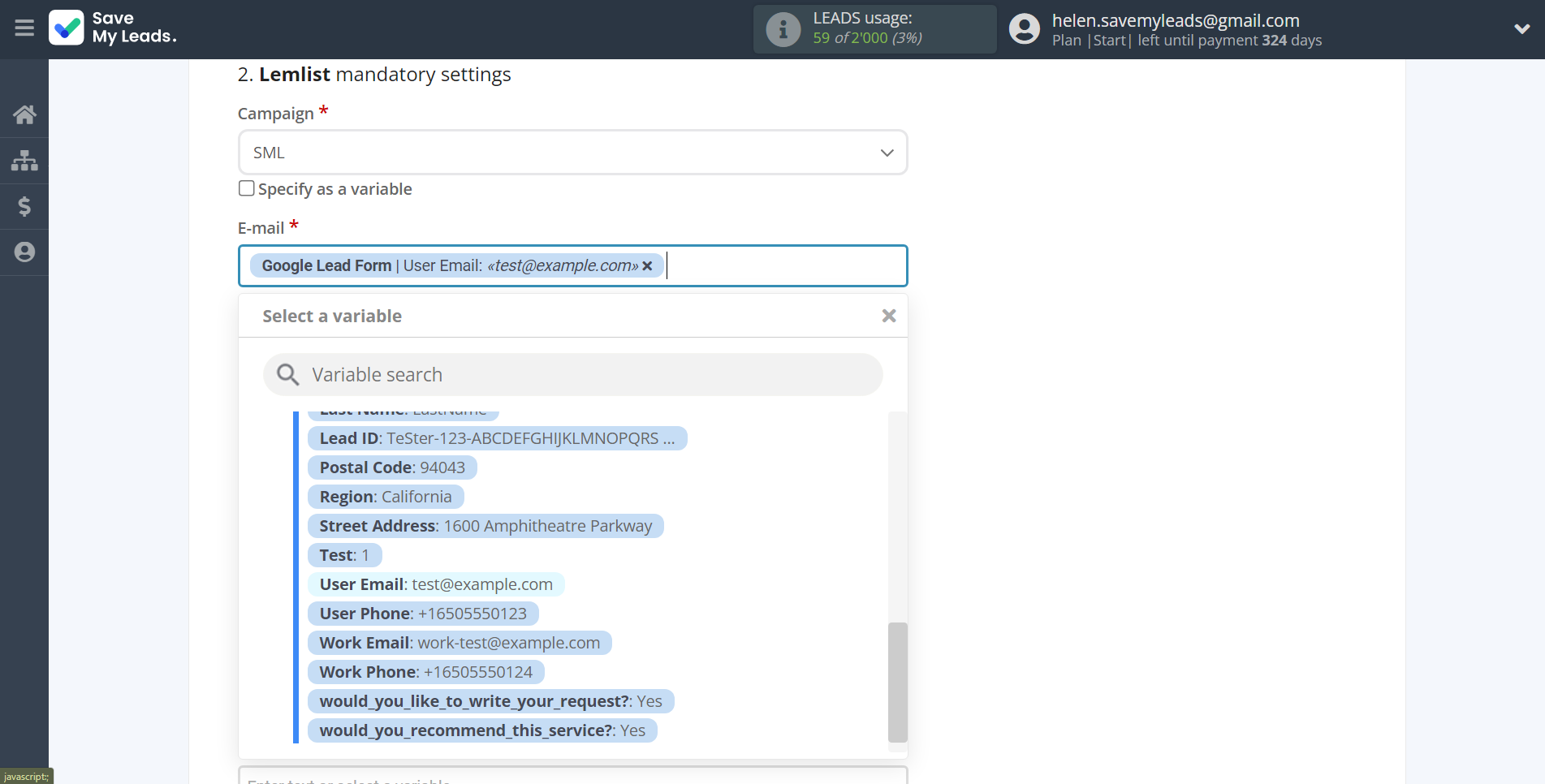 How to Connect Google Lead Form with Lemlist | Assigning fields How to Connect Google Lead Form with Lemlist | Assigning fields