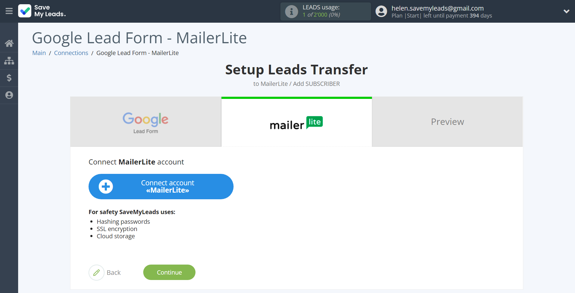 How to Connect Google Lead Form with MailerLite | Data Destination account connection How to Connect Google Lead Form with MailerLite | Data Destination account connection