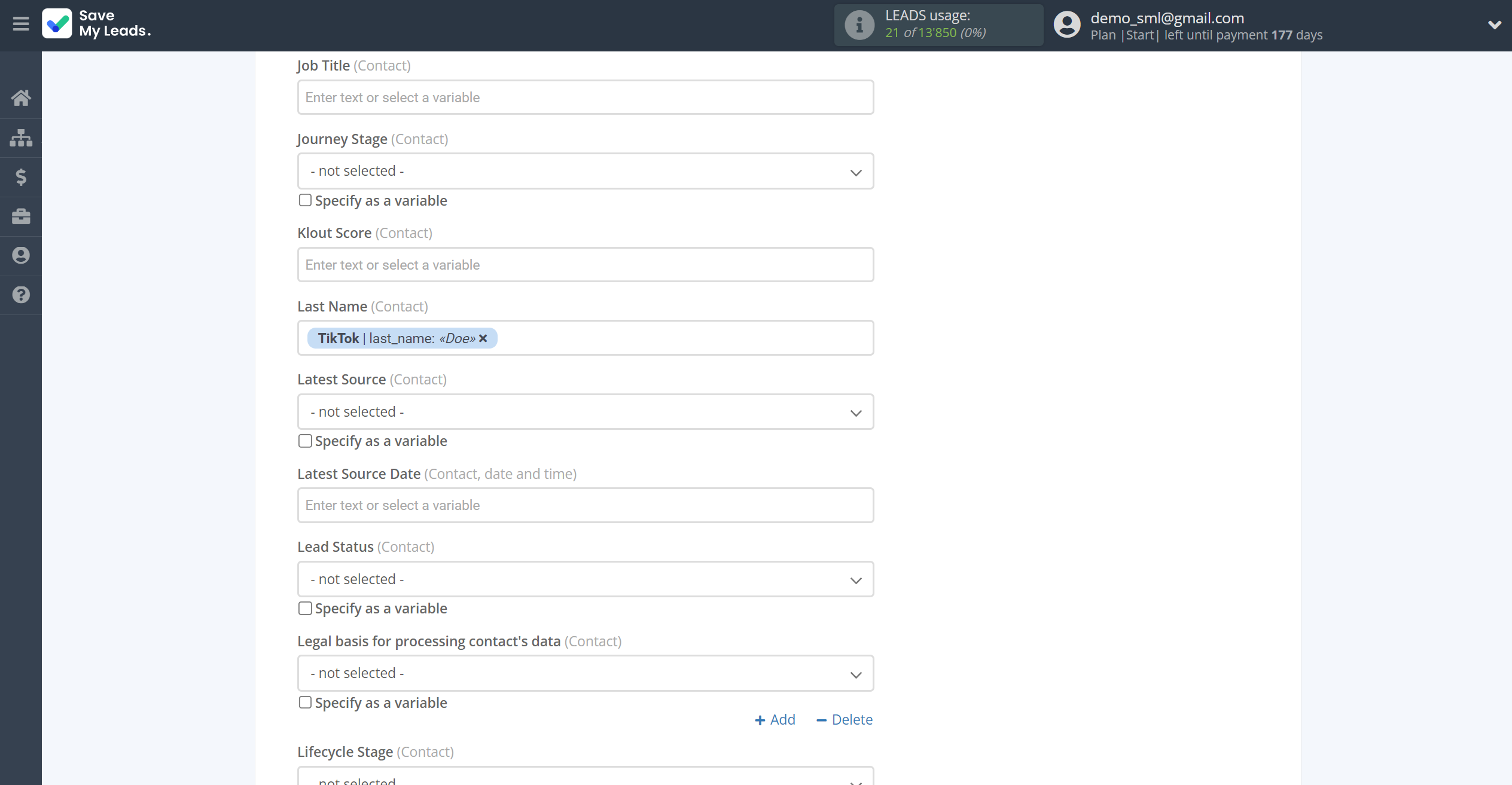 How to Connect TikTok with HubSpot Create Deal | Assigning fields How to Connect TikTok with HubSpot Create Deal | Assigning fields