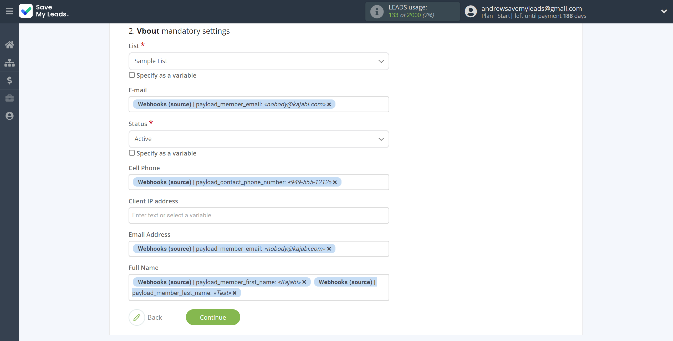 How to Connect Webhooks with Vbout Add Contacts | Assigning fields How to Connect Webhooks with Vbout Add Contacts | Assigning fields