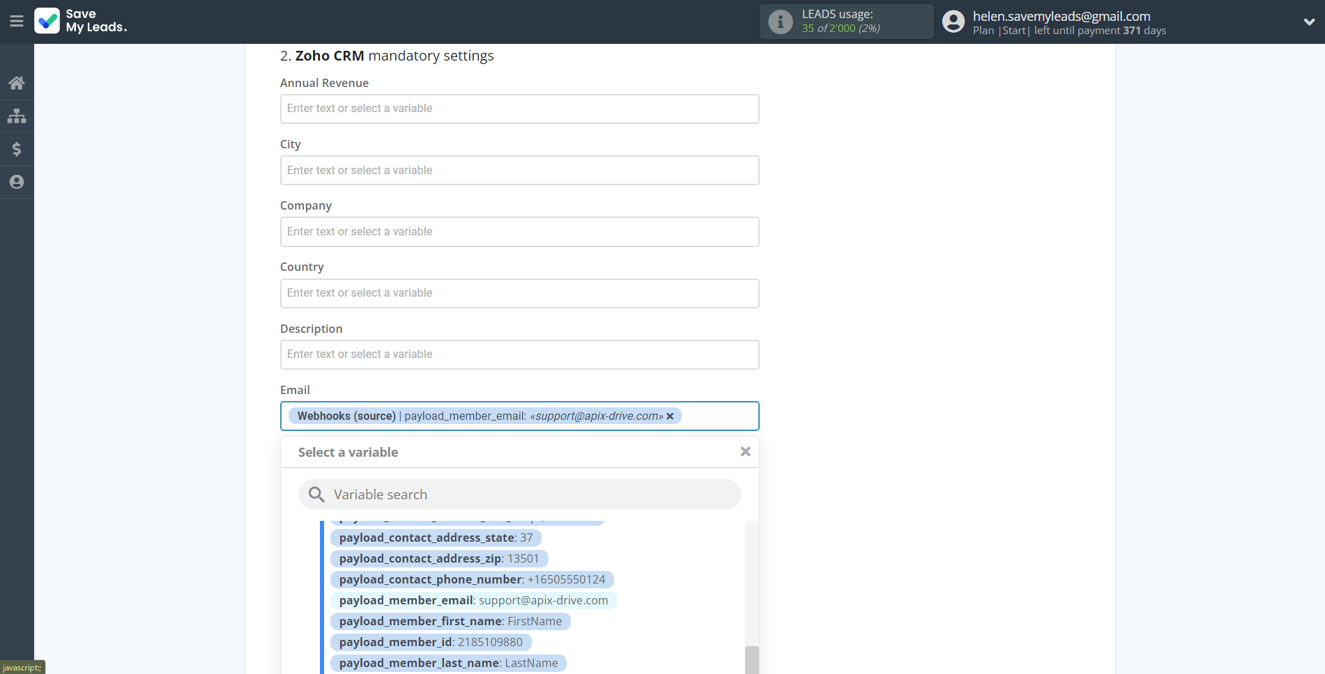 How to Connect Webhooks with Zoho CRM Create Leads | Assigning fields How to Connect Webhooks with Zoho CRM Create Leads | Assigning fields