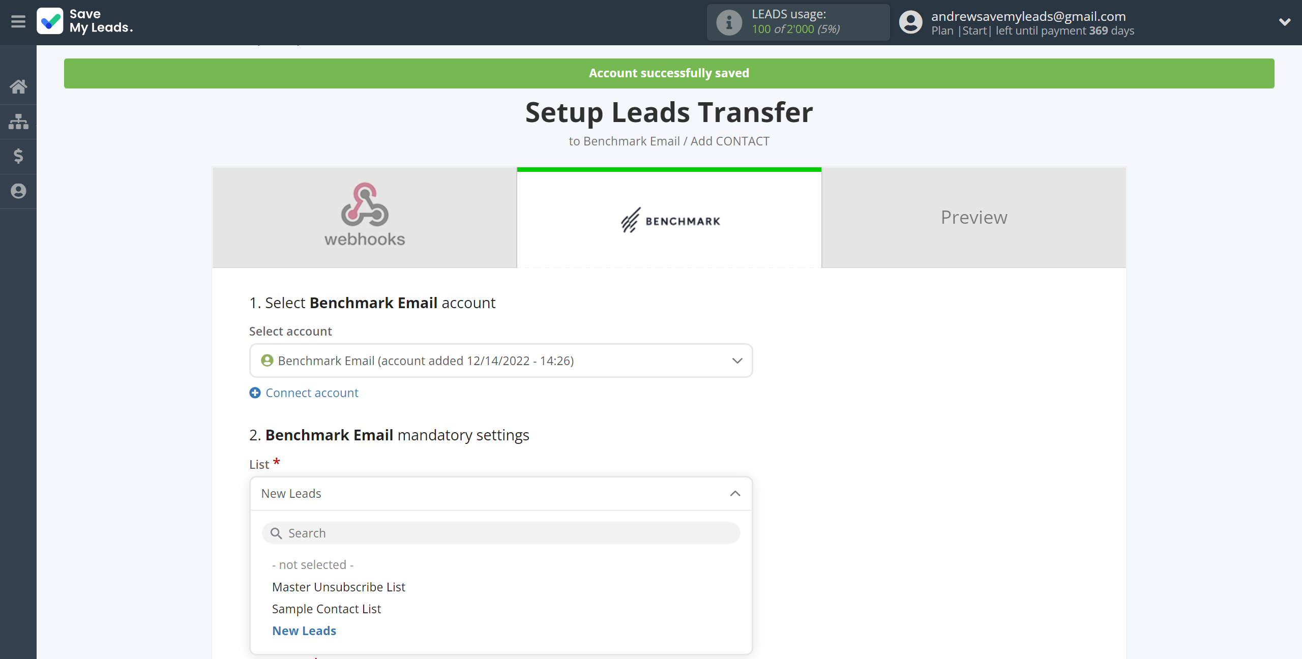 How to Connect Webhooks with Benchmark Email | Assigning fields How to Connect Webhooks with Benchmark Email | Assigning fields