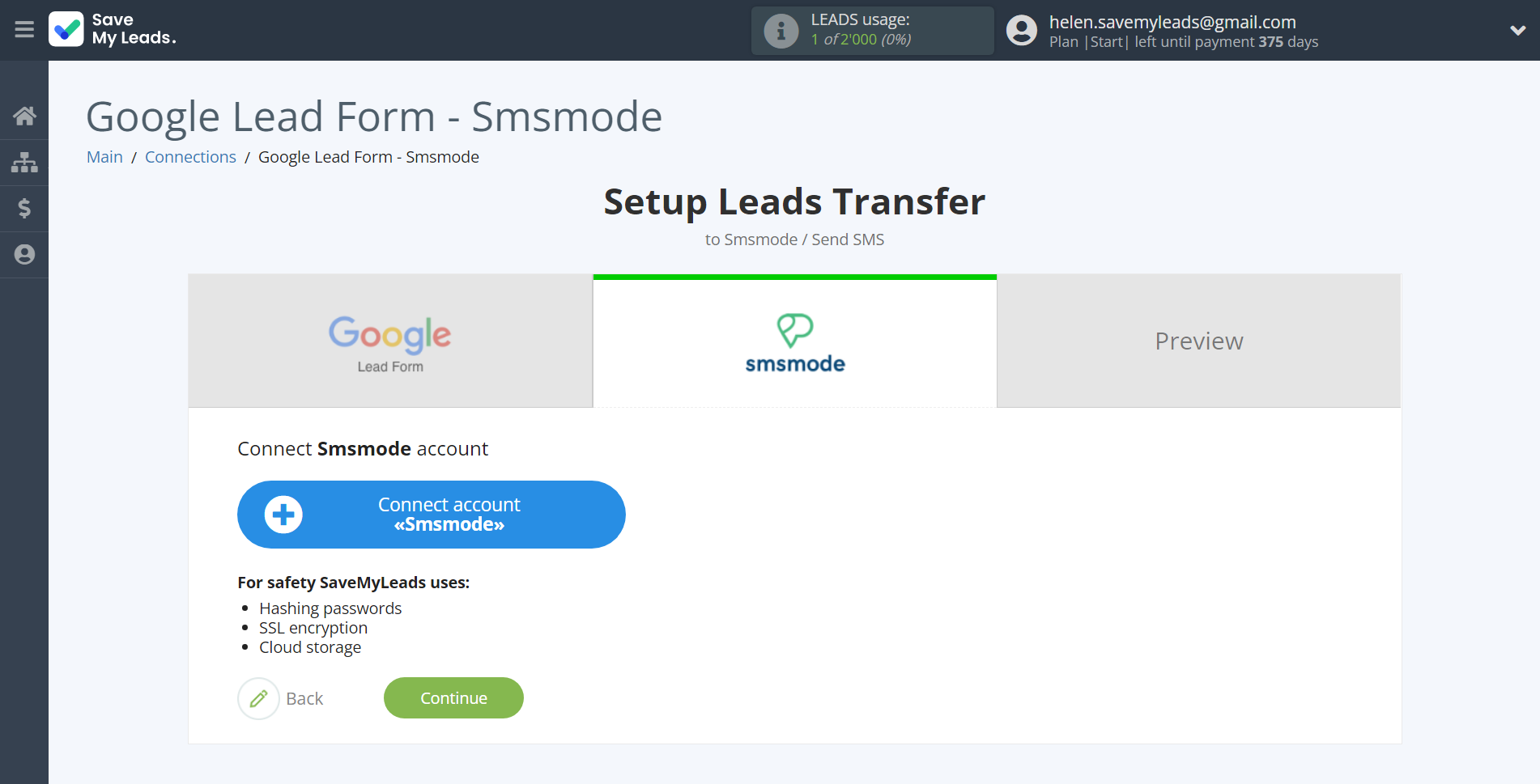 How to Connect Google Lead Form with Smsmode | Data Destination account connection How to Connect Google Lead Form with Smsmode | Data Destination account connection