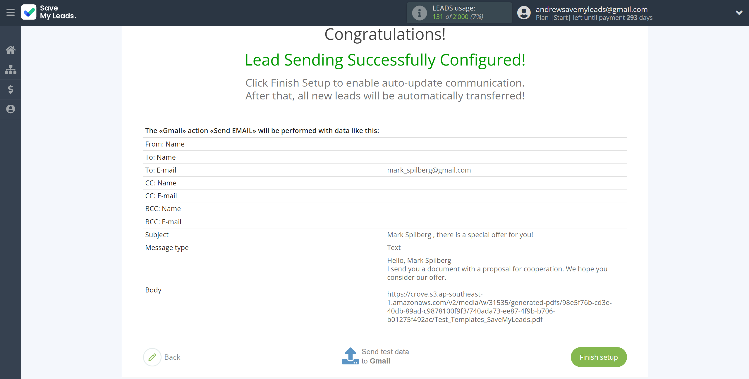 How to Connect Webhooks with Gmail | Test data How to Connect Webhooks with Gmail | Test data