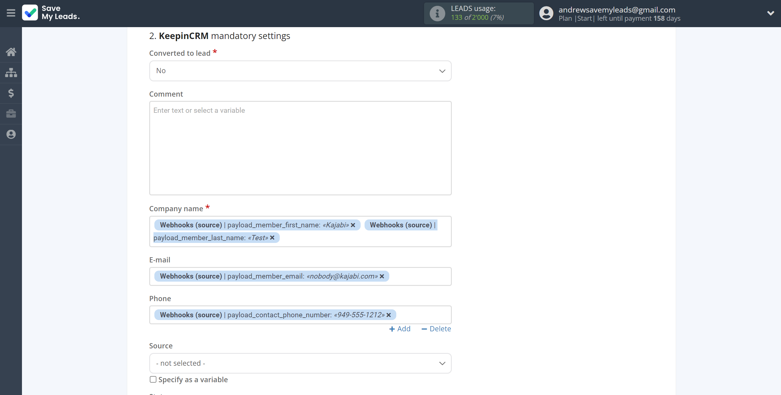 How to Connect Webhooks with KeepinCRM Create/update Client/Lead | Assigning fields How to Connect Webhooks with KeepinCRM Create/update Client/Lead | Assigning fields