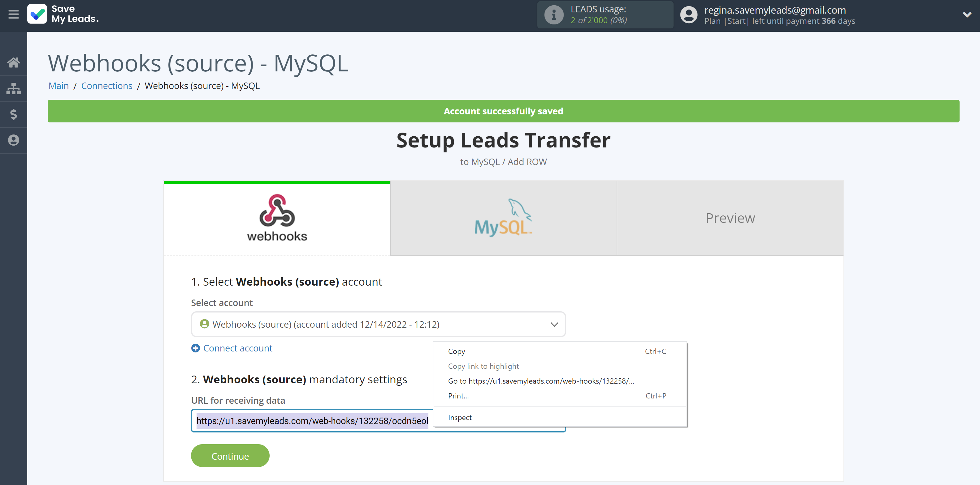 How to Connect Webhooks with MySQL | Data Source account connection How to Connect Webhooks with MySQL | Data Source account connection