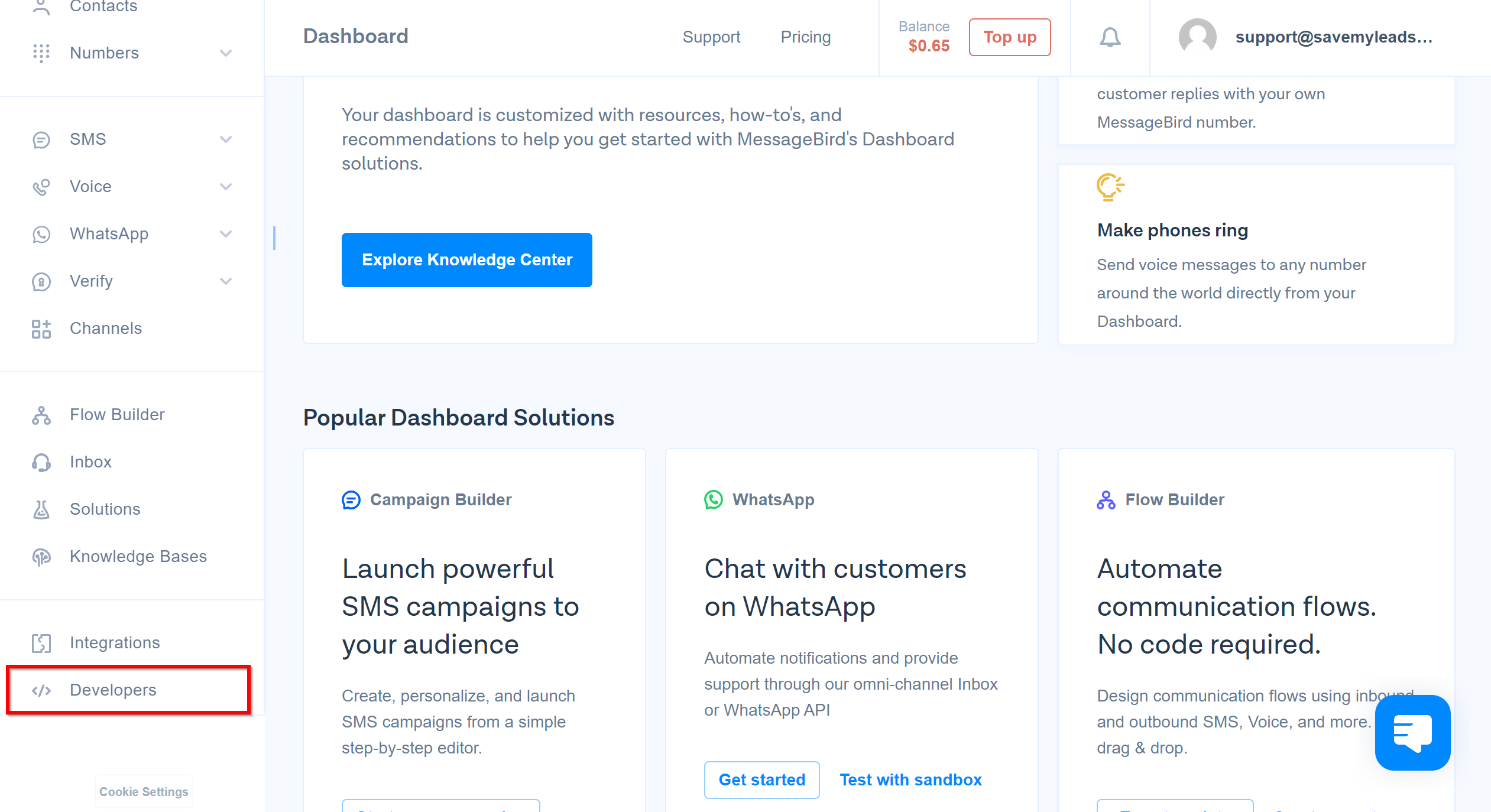 How to Connect Webhooks with MessageBird | Data Destination account connection How to Connect Webhooks with MessageBird | Data Destination account connection