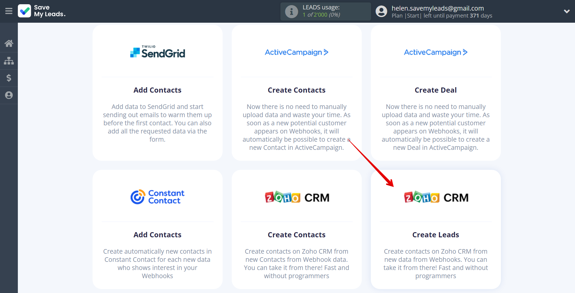 How to Connect Webhooks with Zoho CRM Create Leads | Data Destination system selection How to Connect Webhooks with Zoho CRM Create Leads | Data Destination system selection