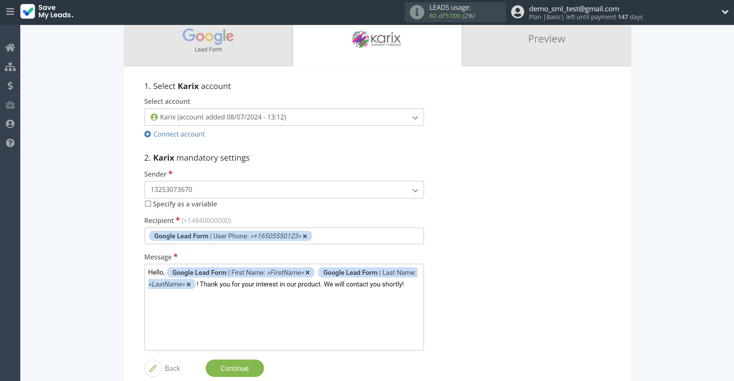 How to Connect Google Lead Form with Karix | Assigning fields How to Connect Google Lead Form with Karix | Assigning fields