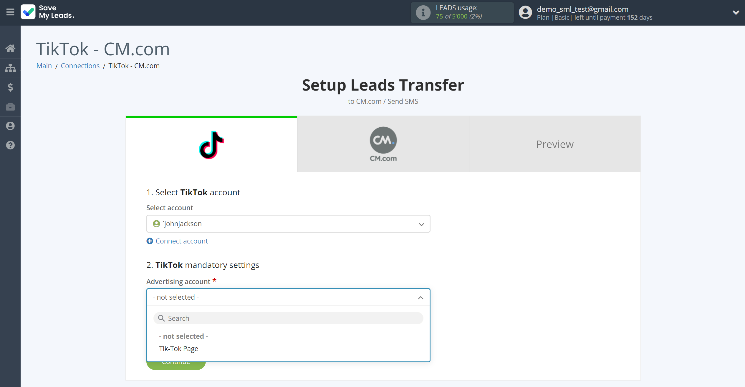 How to Connect TikTok with CM.com | Data Source account connection How to Connect TikTok with CM.com | Data Source account connection