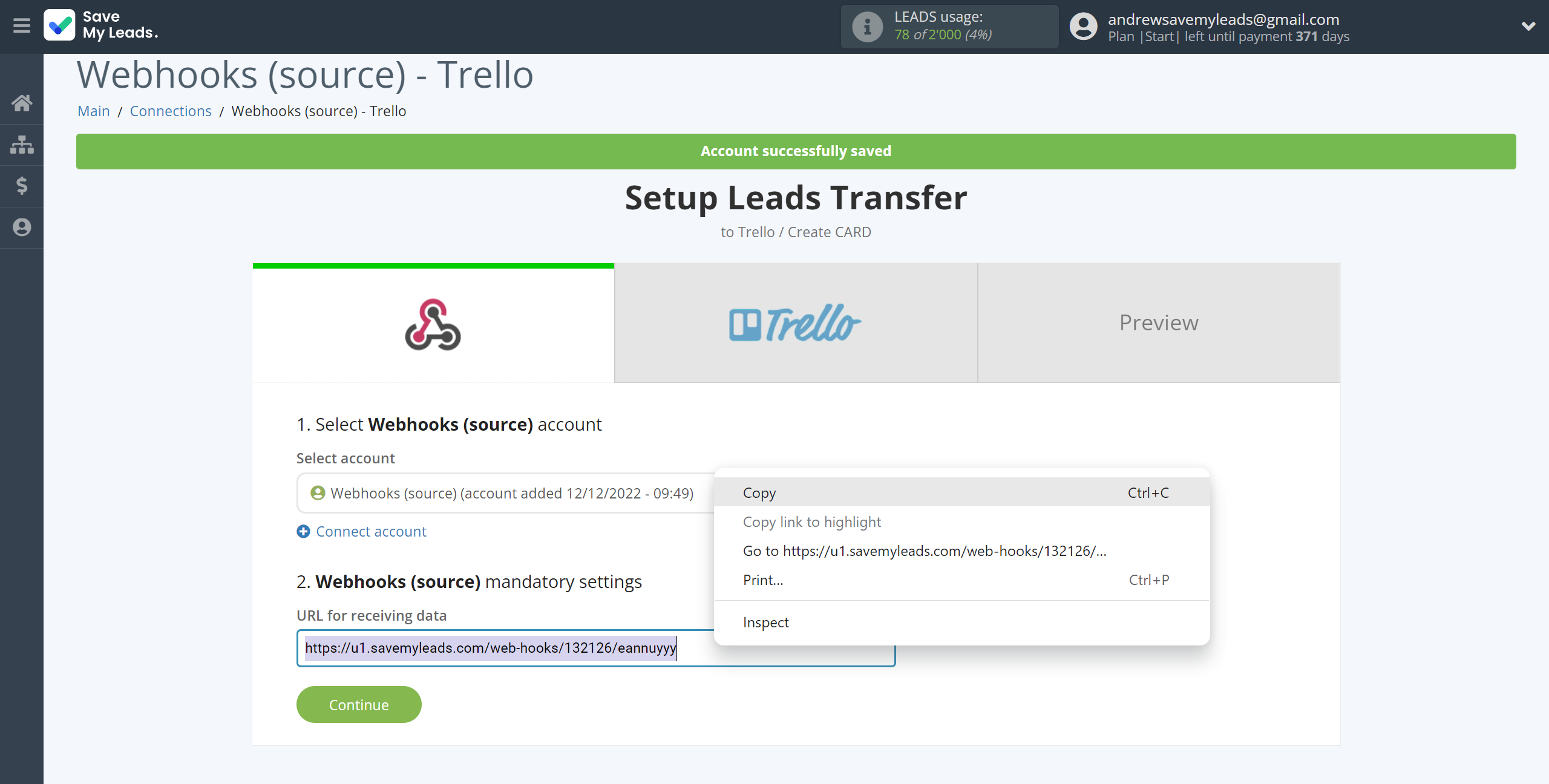 How to Connect Webhooks with Trello | Data Source account connection How to Connect Webhooks with Trello | Data Source account connection