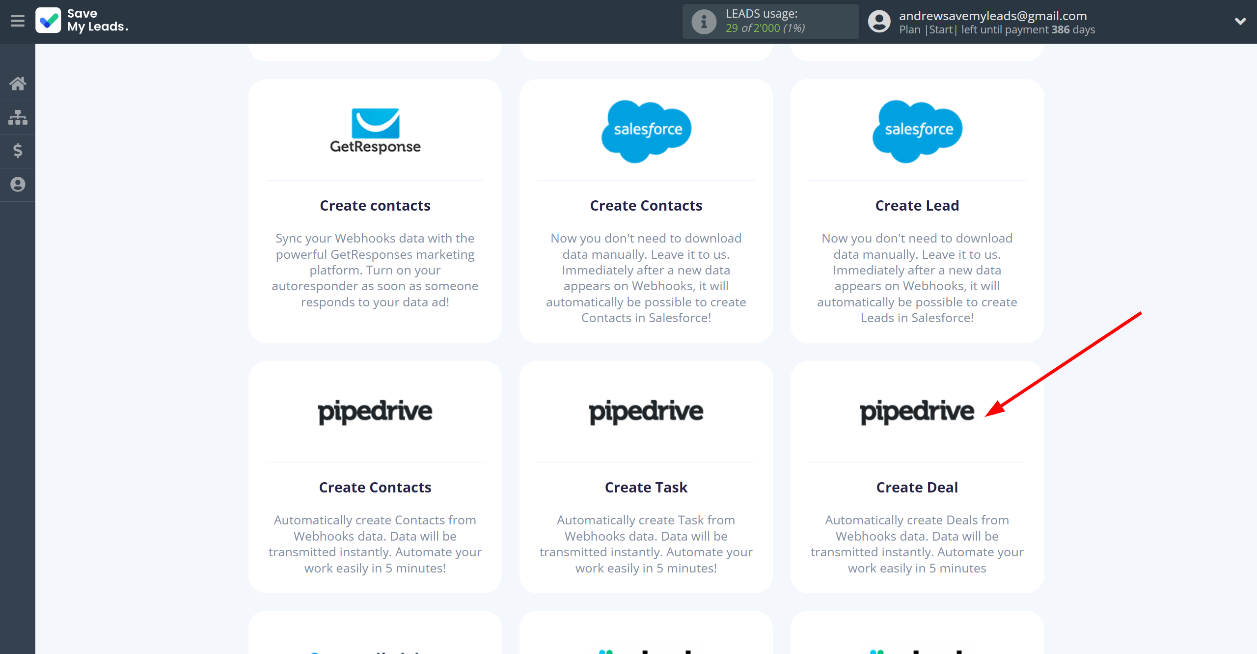 How to Connect Webhooks with Pipedrive Create Deal | Data Destination system selection How to Connect Webhooks with Pipedrive Create Deal | Data Destination system selection