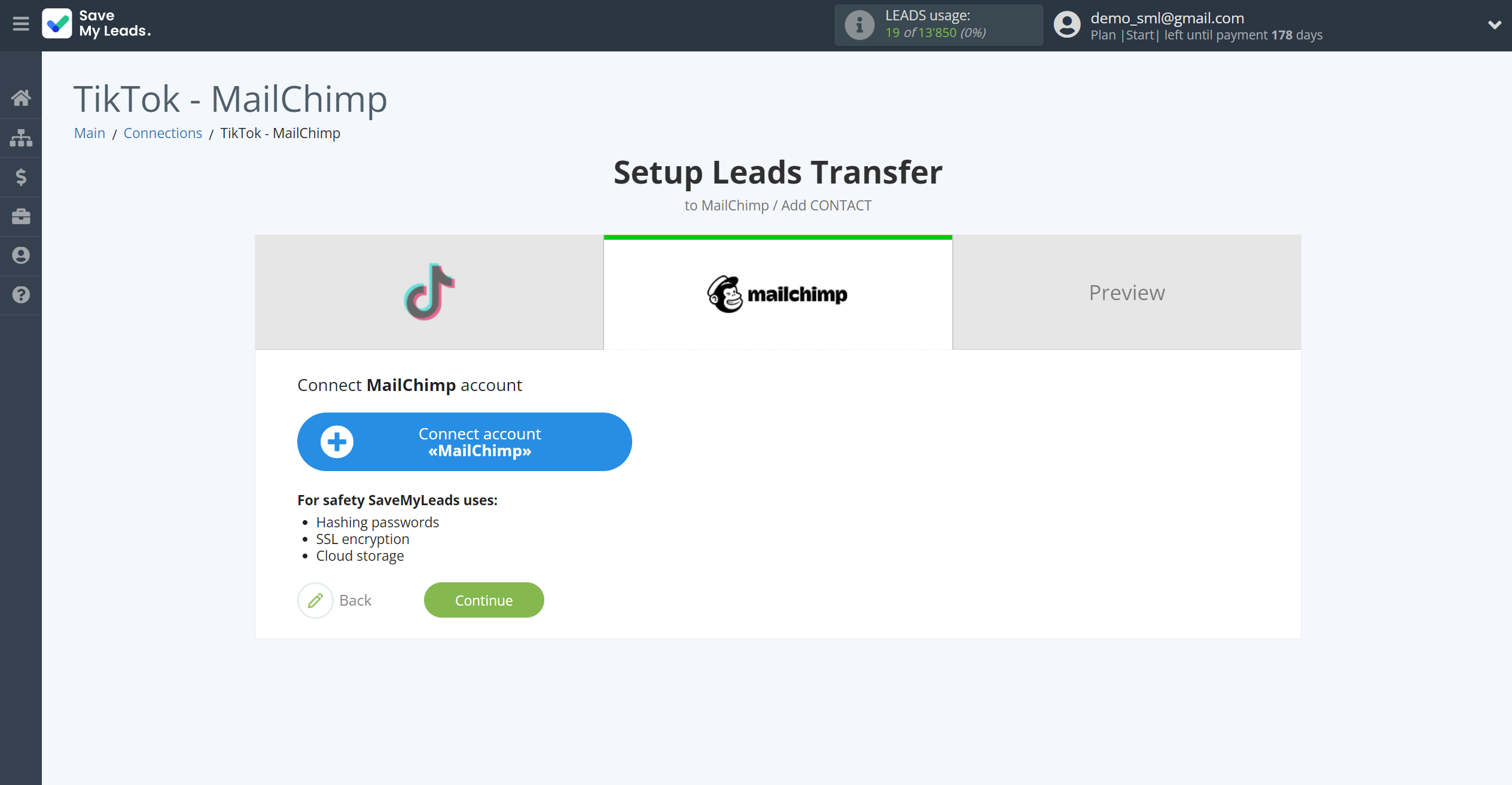 How to Connect TikTok with MailChimp | Data Destination account connection How to Connect TikTok with MailChimp | Data Destination account connection