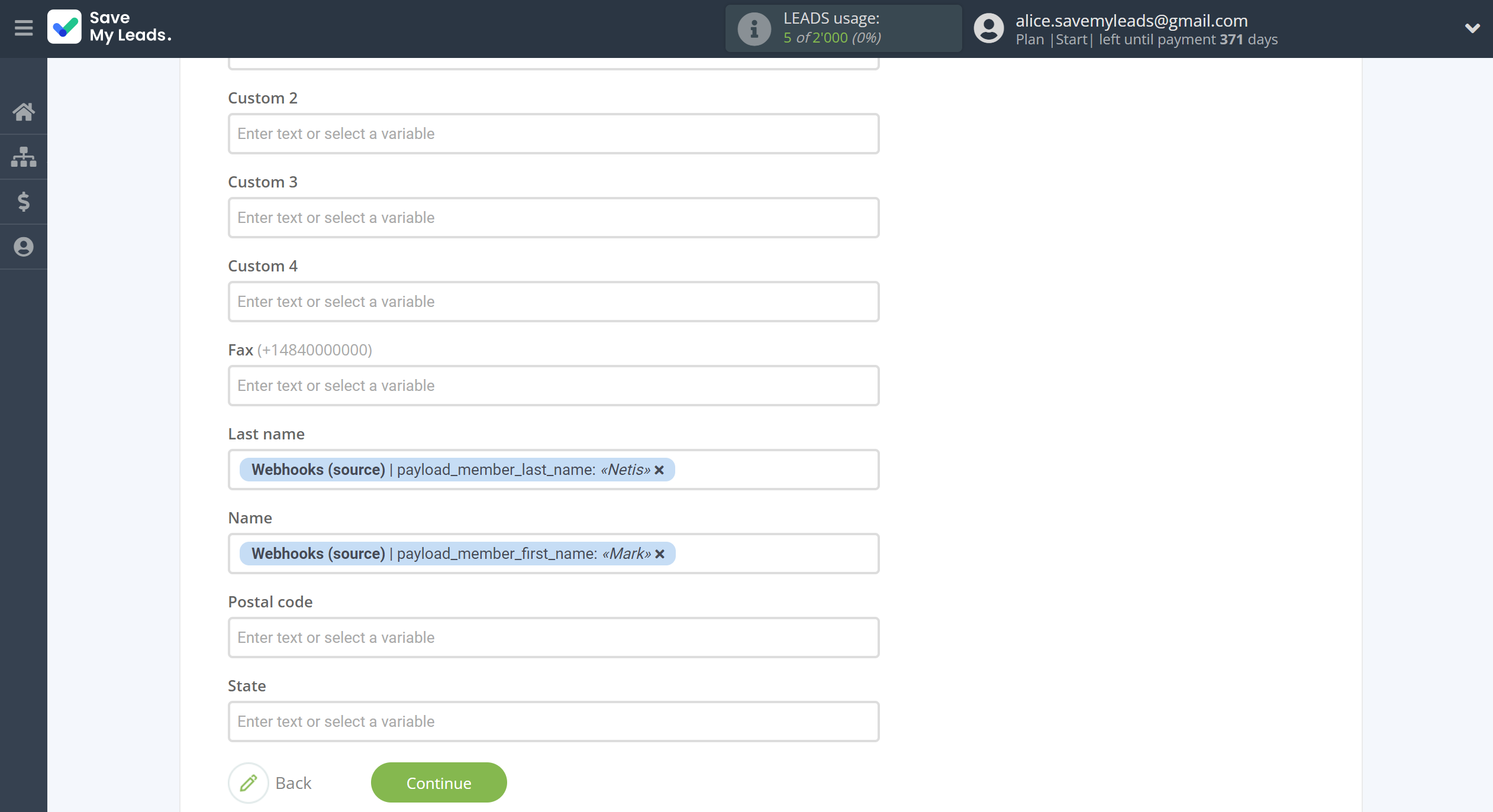How to Connect Webhooks with ClickSend Add Contacts | Assigning fields How to Connect Webhooks with ClickSend Add Contacts | Assigning fields